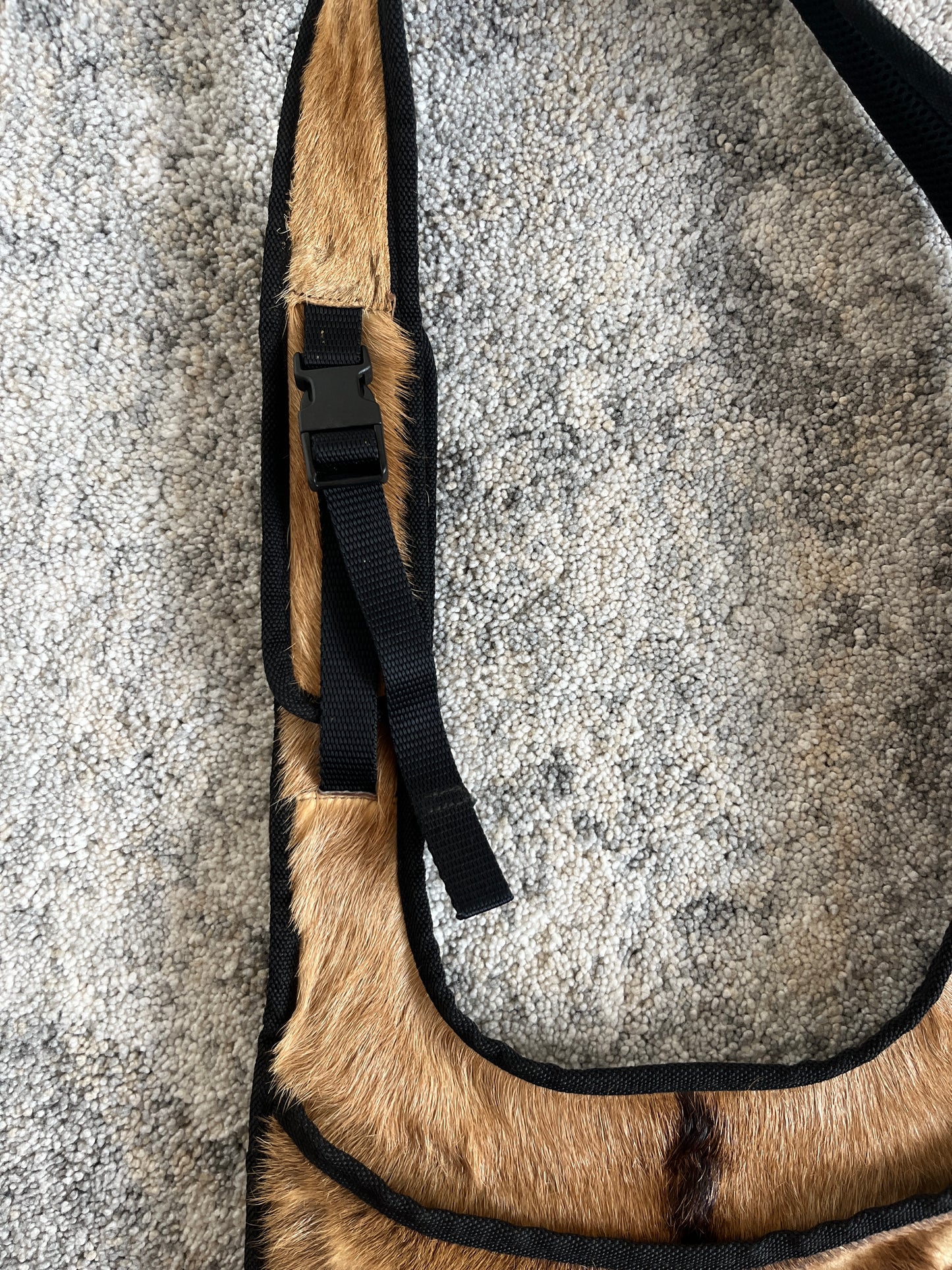 Miu Miu FW1999 fur & mesh shoulder bag