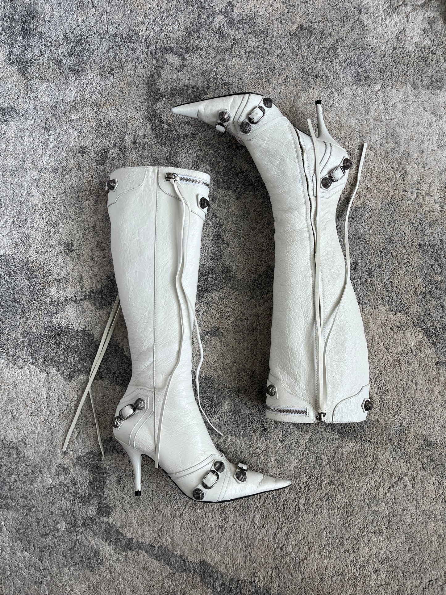 Balenciaga cagole leather boots