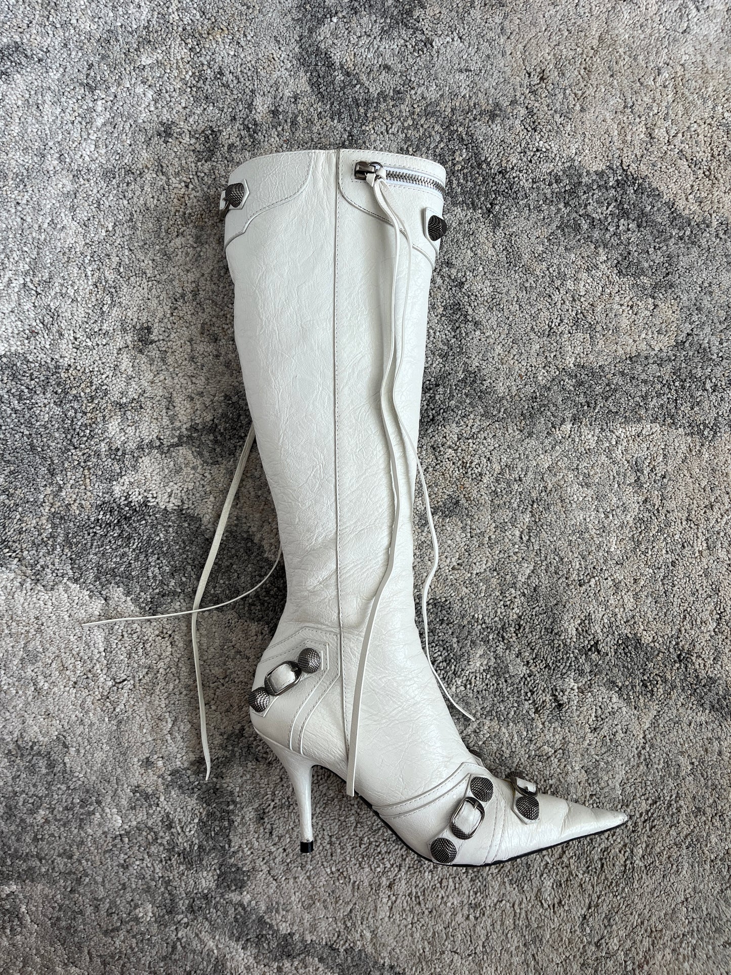 Balenciaga cagole leather boots
