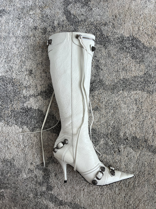 Balenciaga cagole leather boots