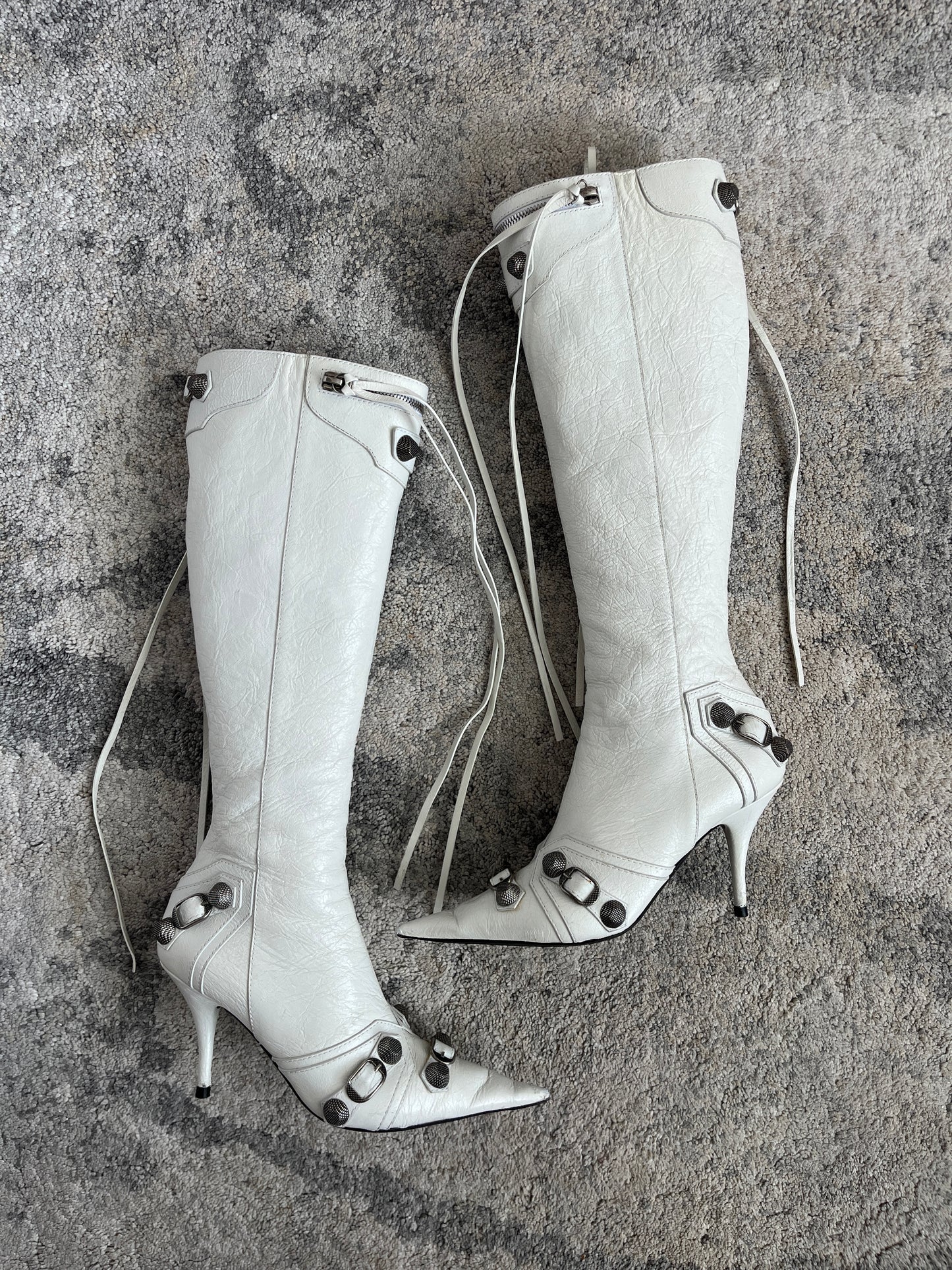 Balenciaga cagole leather boots