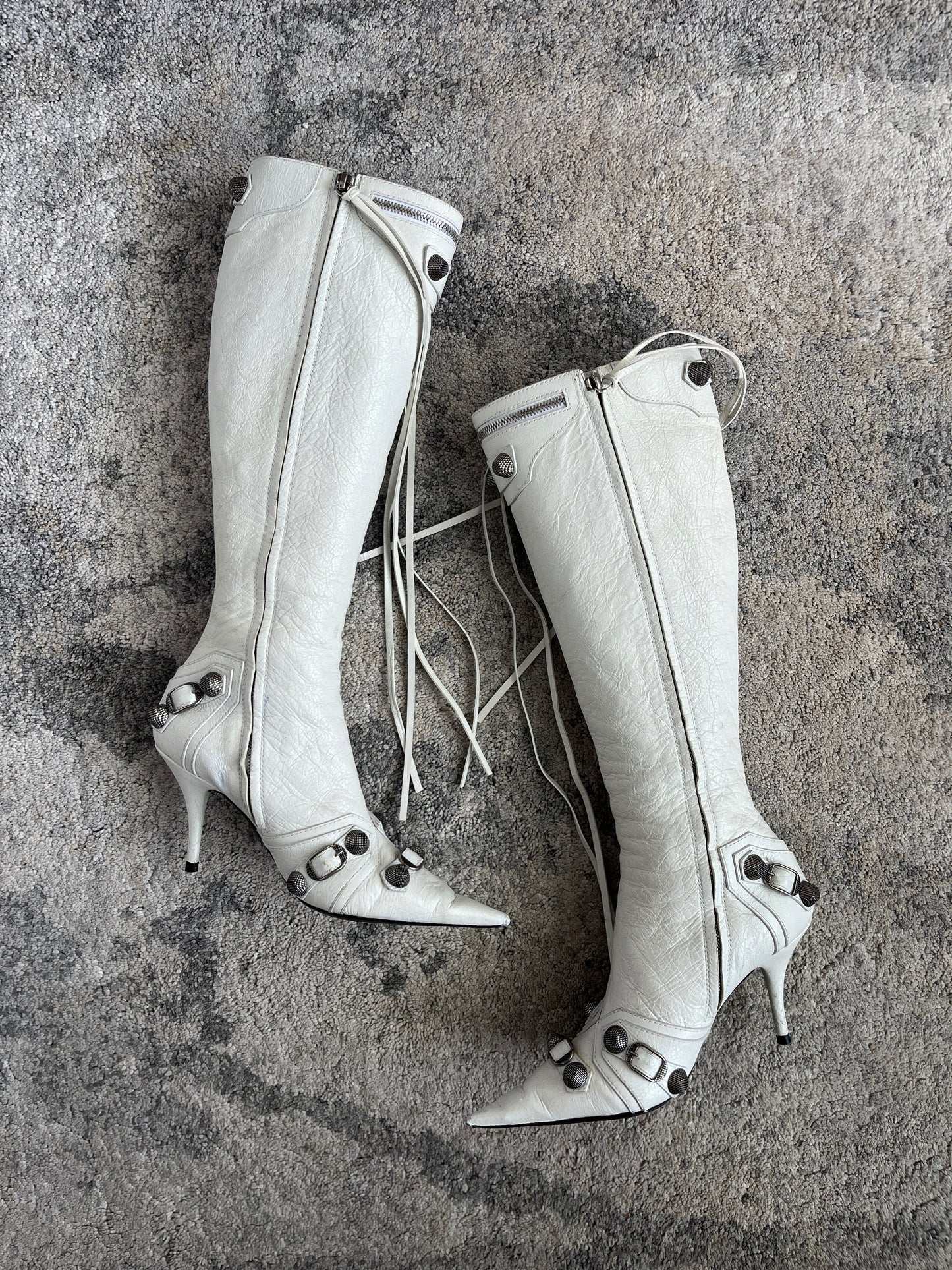 Balenciaga cagole leather boots