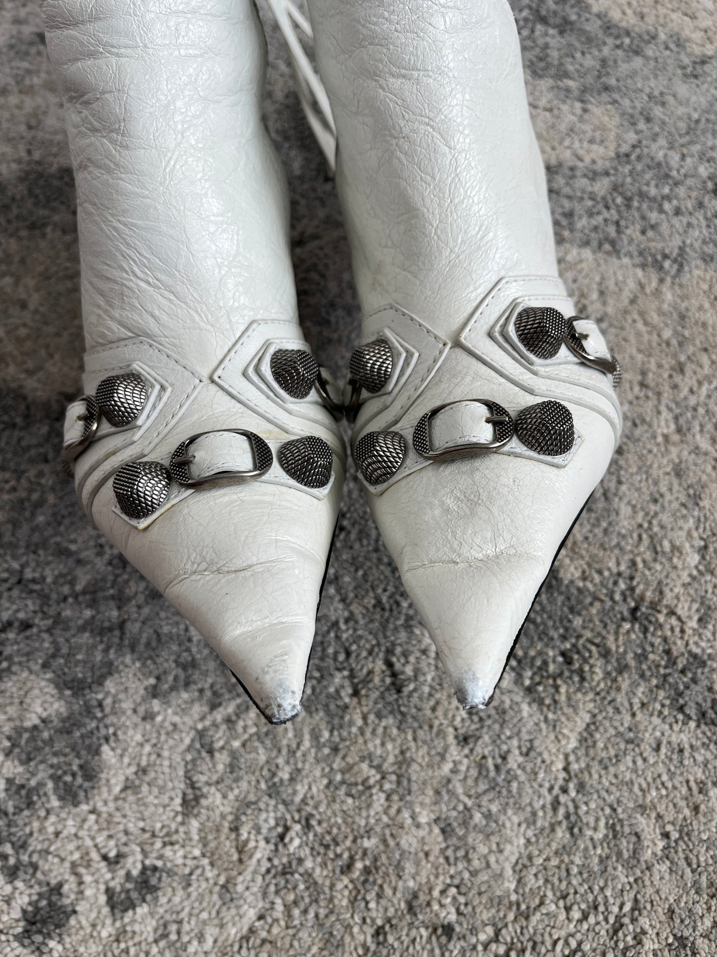 Balenciaga cagole leather boots