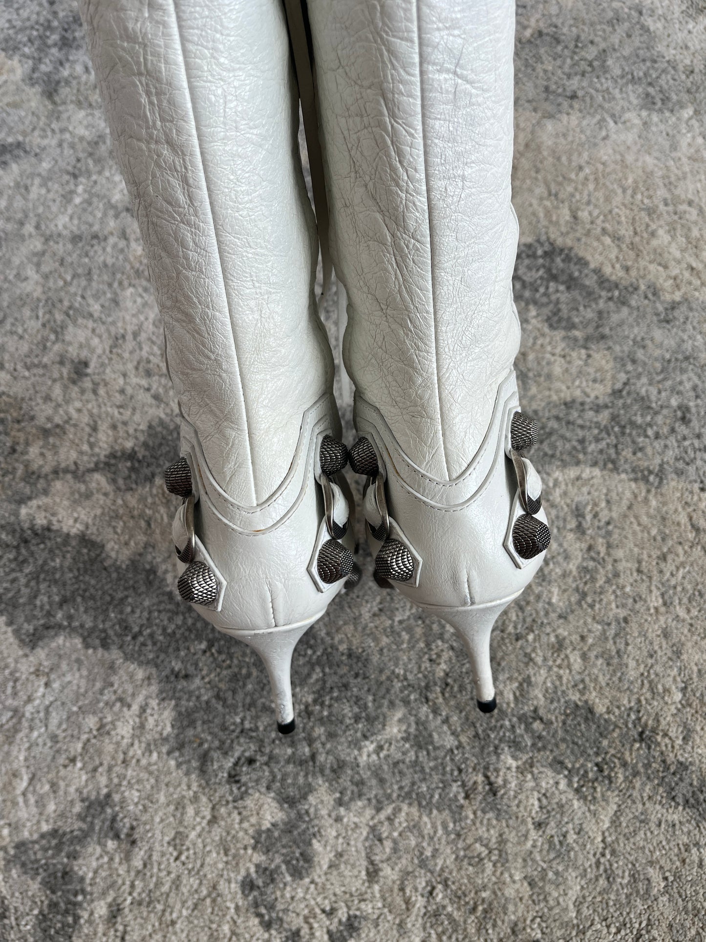 Balenciaga cagole leather boots
