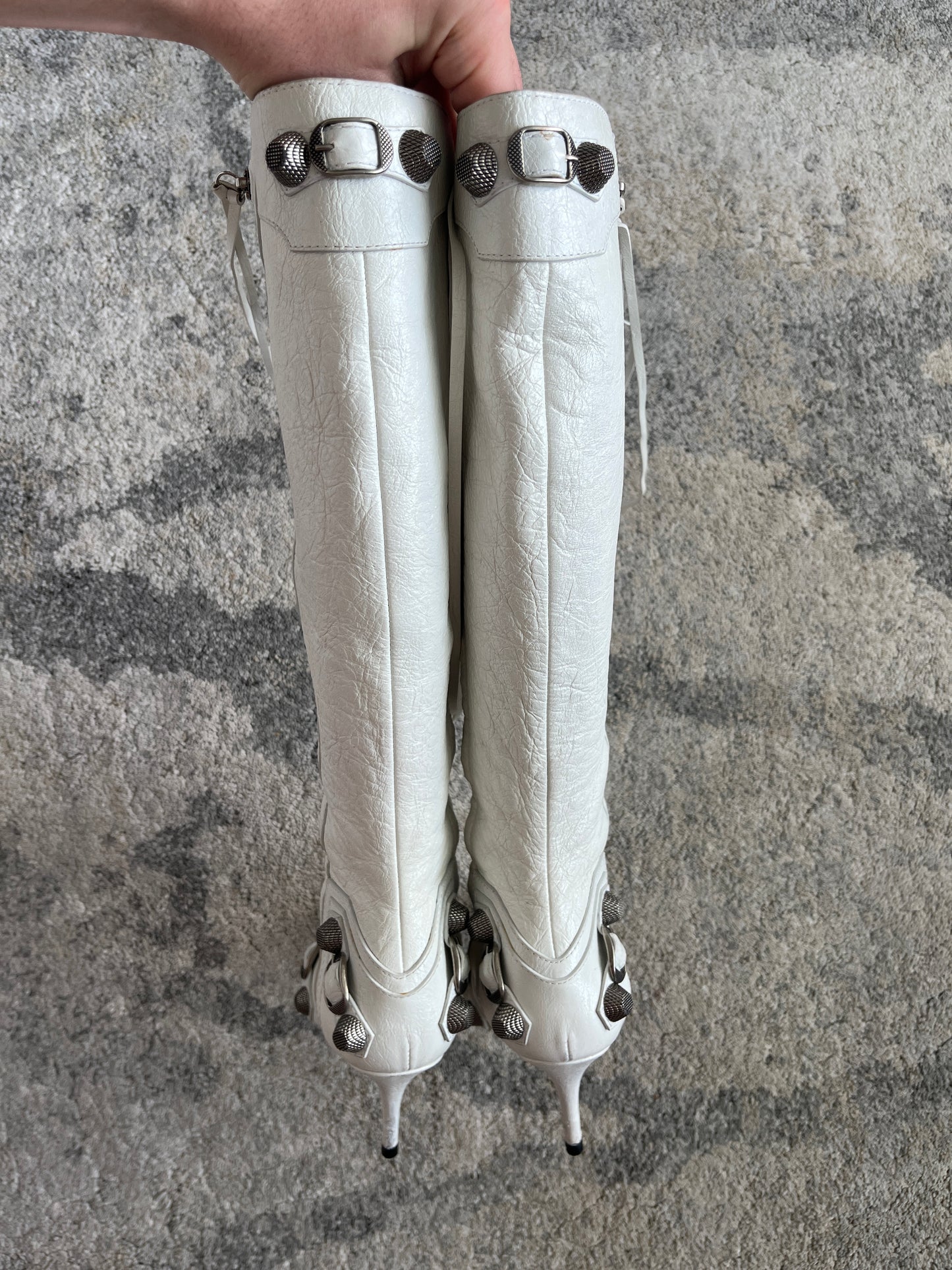 Balenciaga cagole leather boots