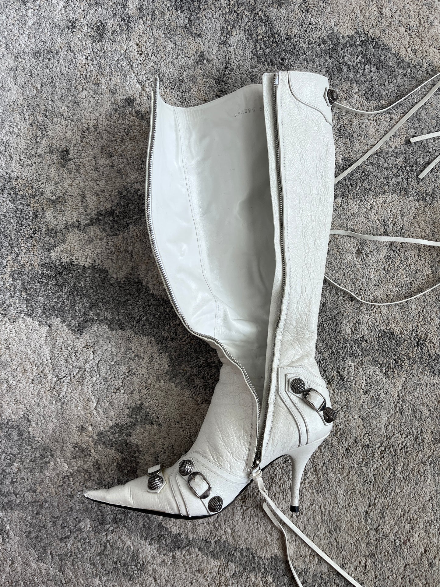 Balenciaga cagole leather boots