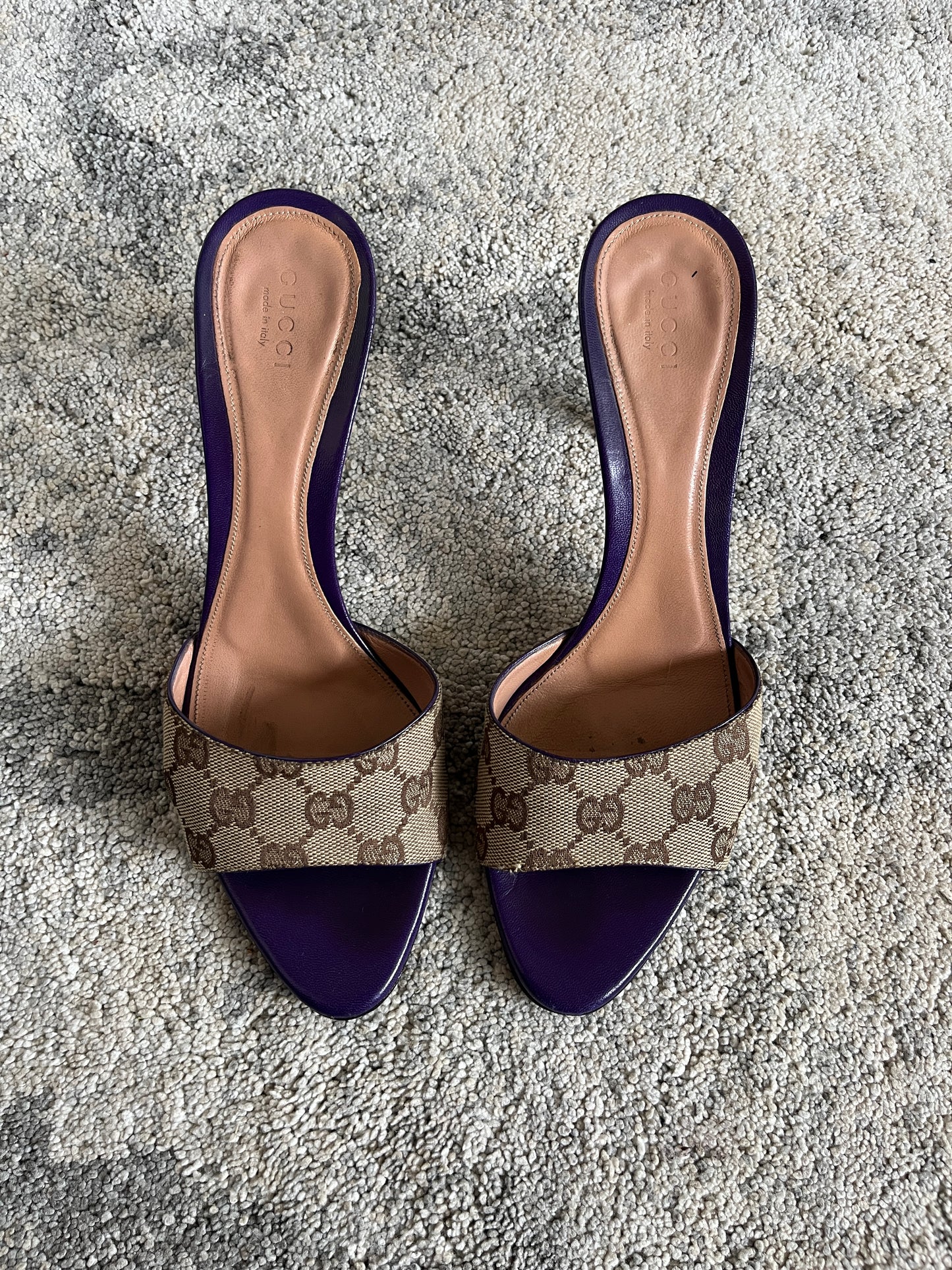 Gucci 2000's leather mules heels