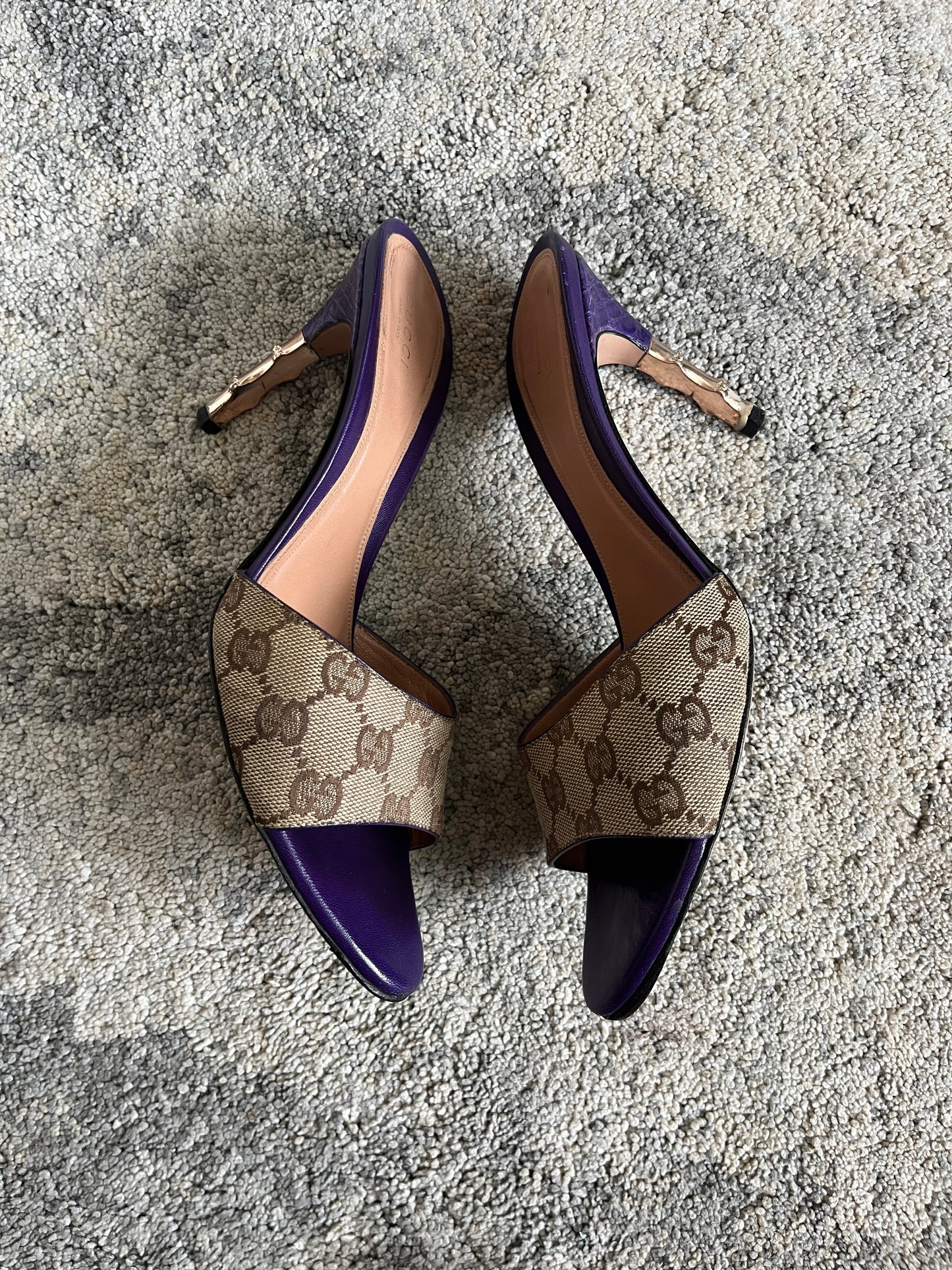 Gucci 2000's leather mules heels