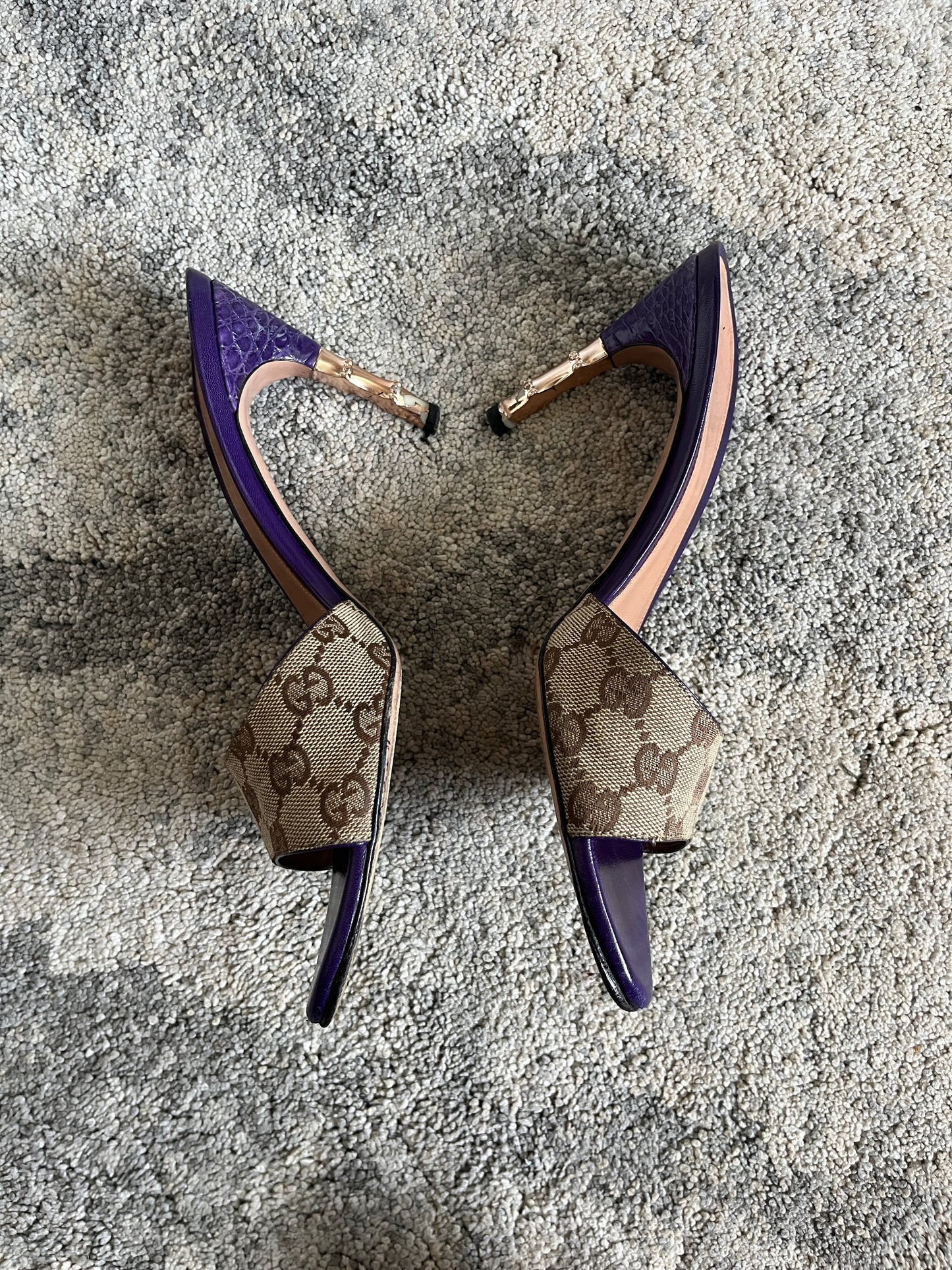 Gucci 2000's leather mules heels