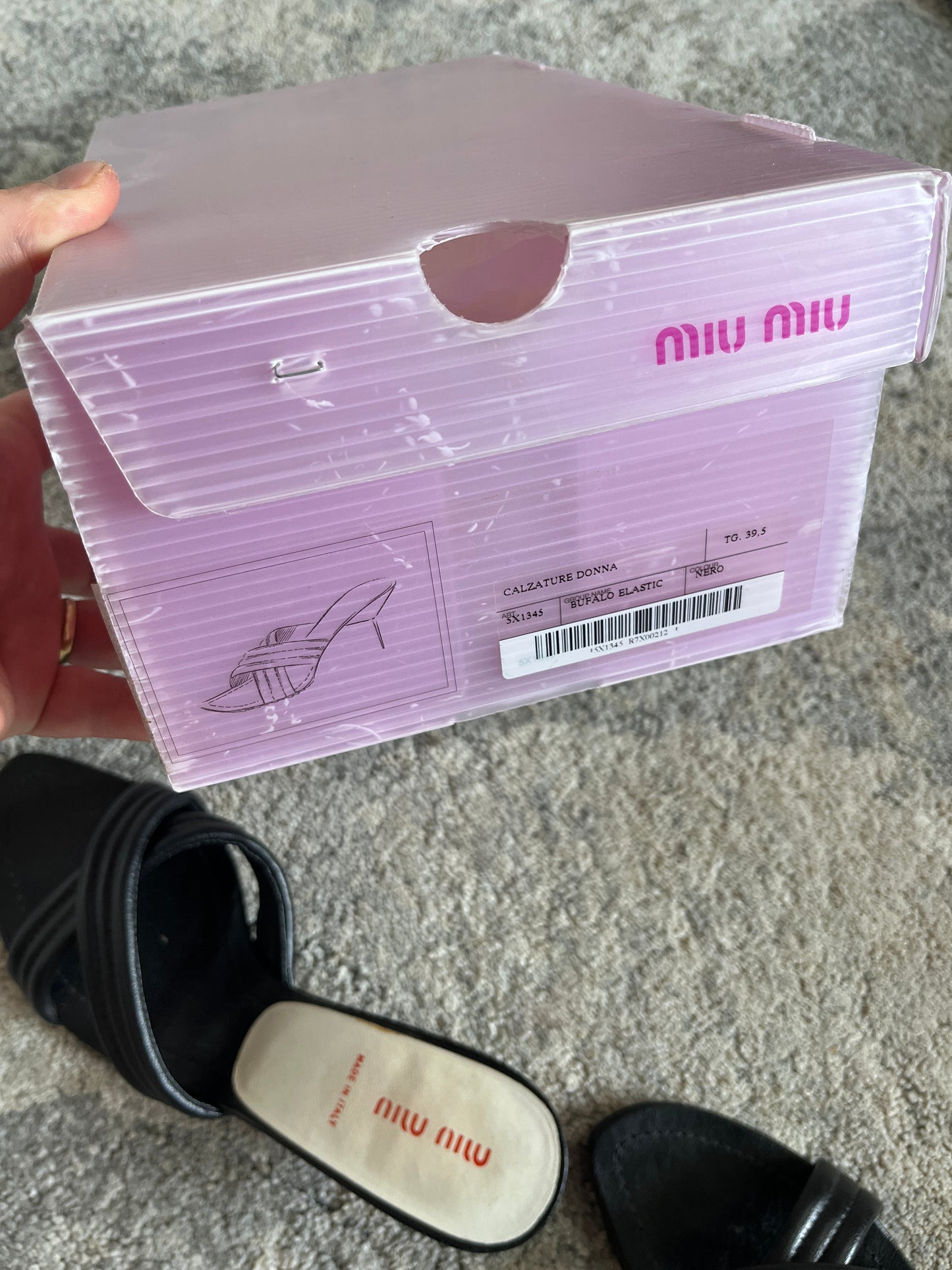 Miu Miu 2000's leather heels mules