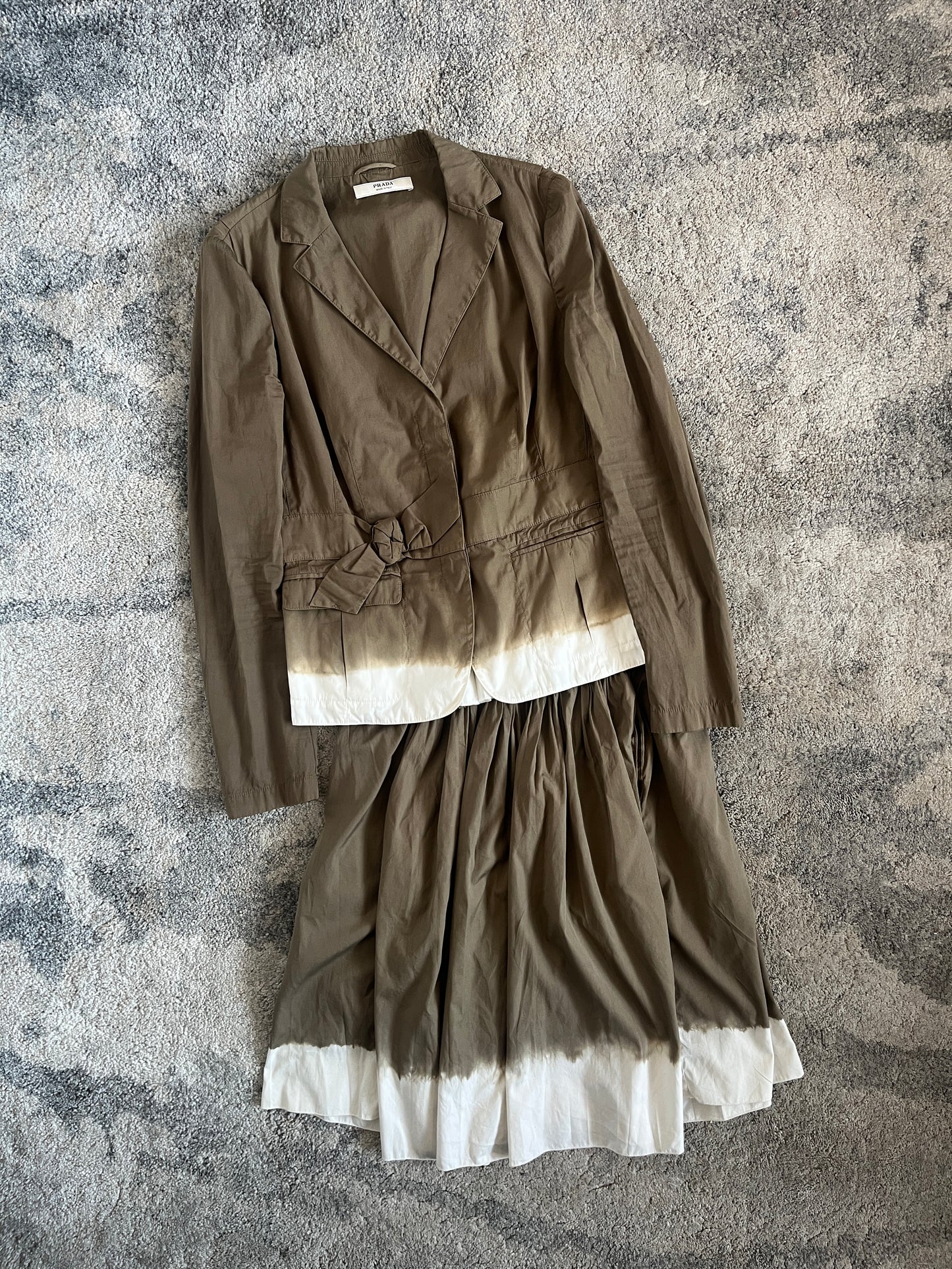 Prada 2000's cotton faded set