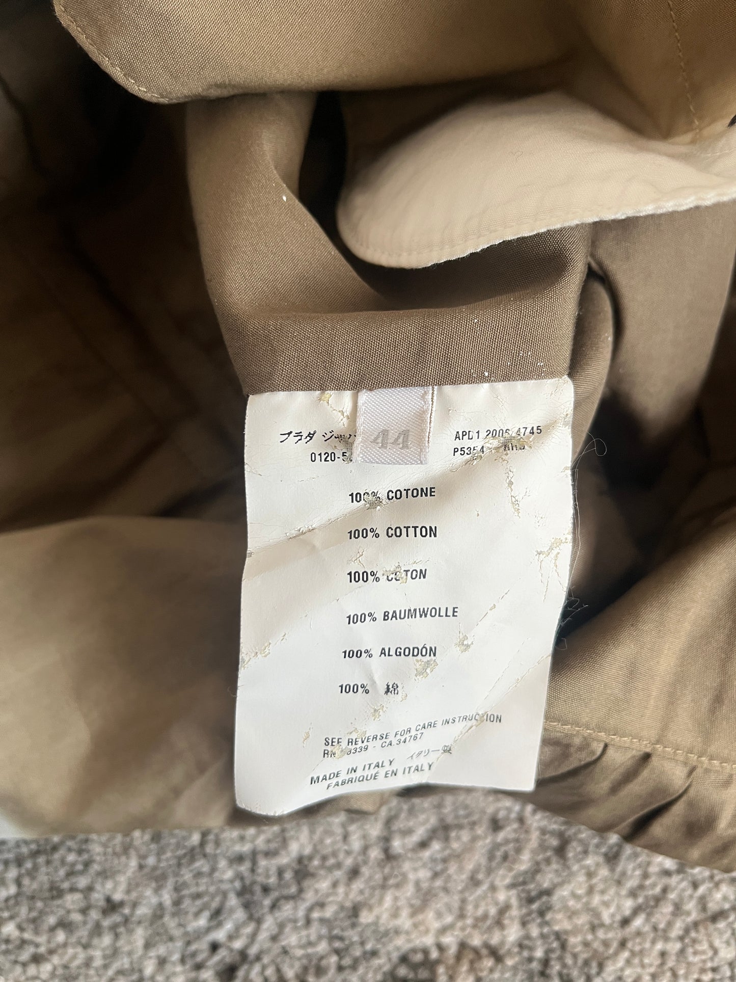 Prada 2000's cotton faded set