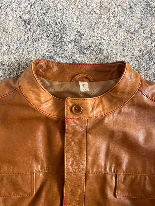 Miu Miu 2000's leather jacket