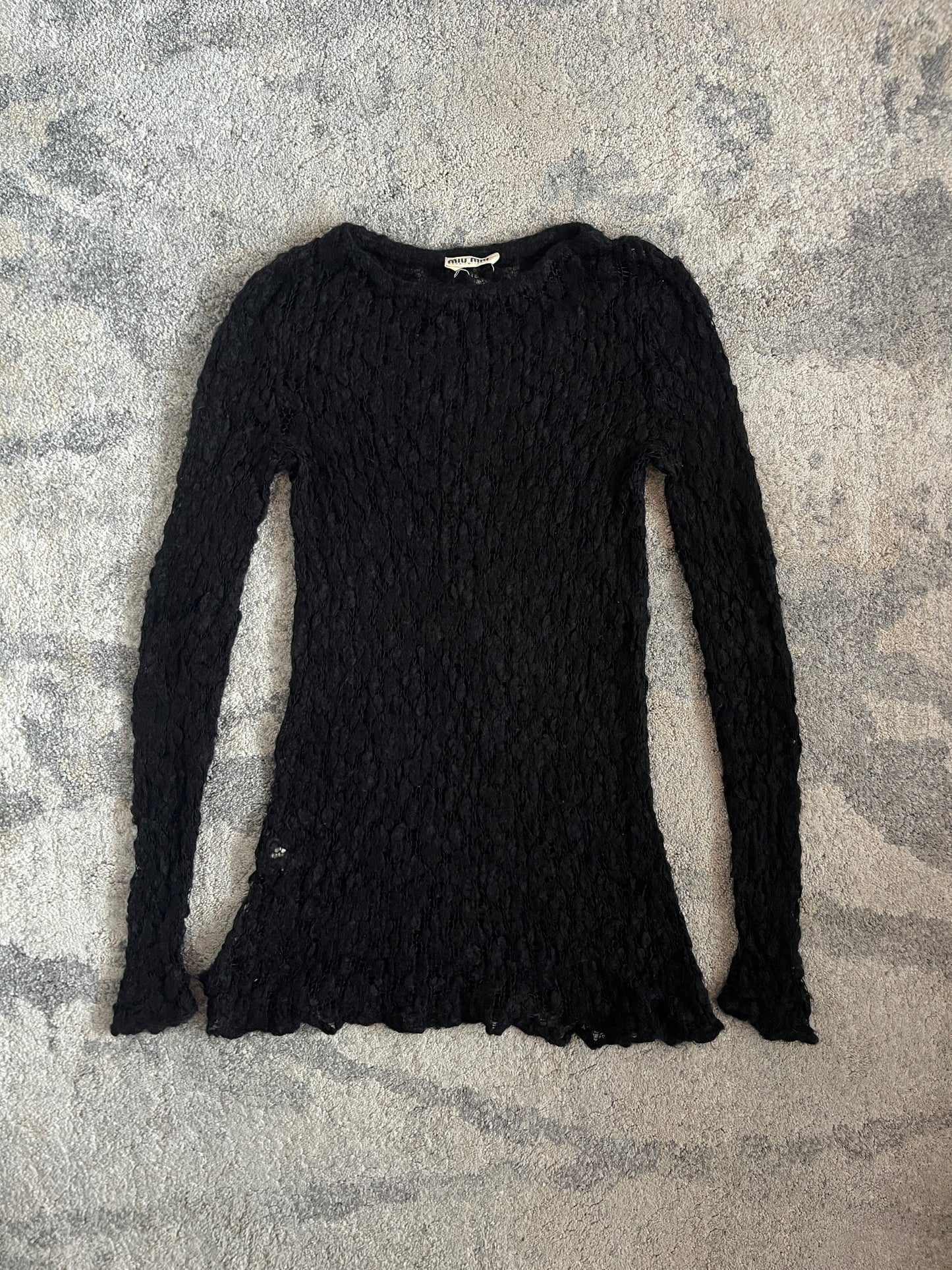 Prada FW1994 mohair mini dress