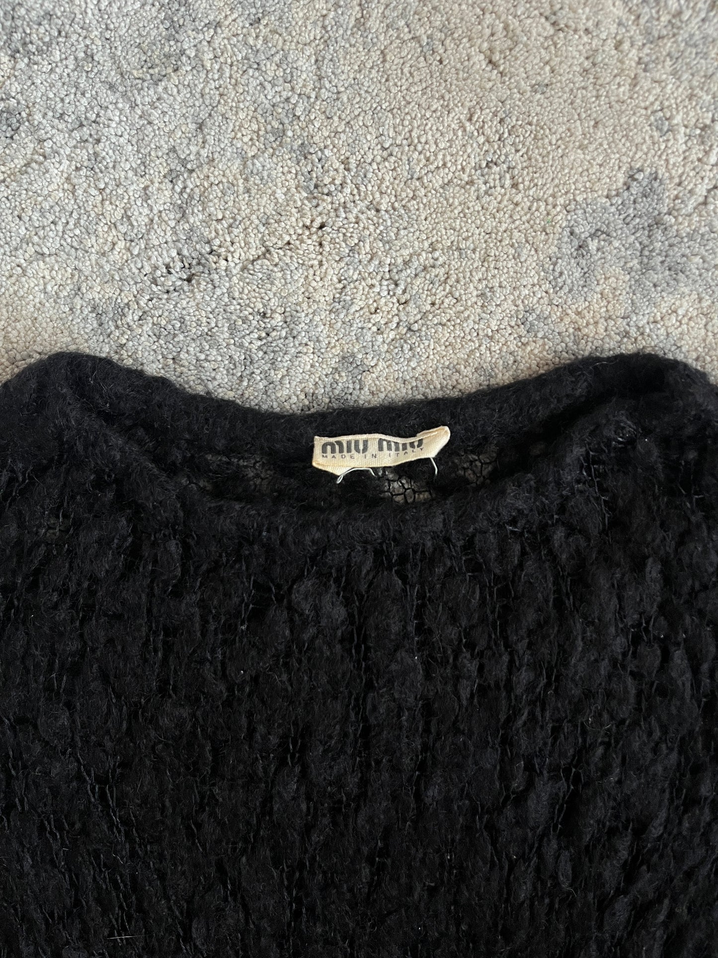 Prada FW1994 mohair mini dress