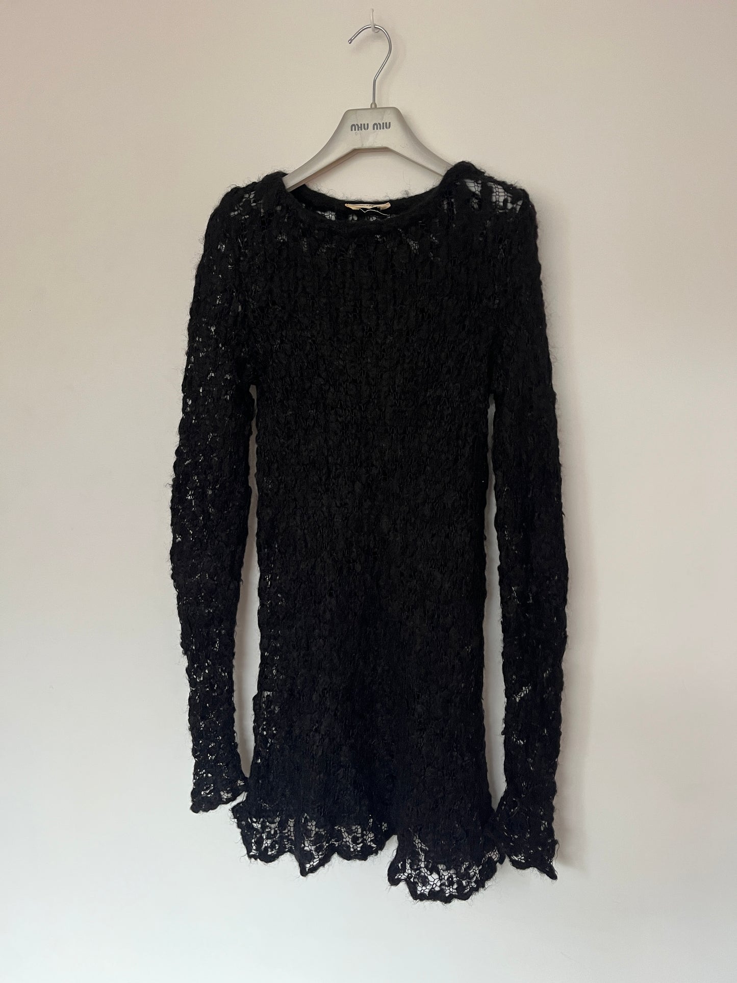 Prada FW1994 mohair mini dress