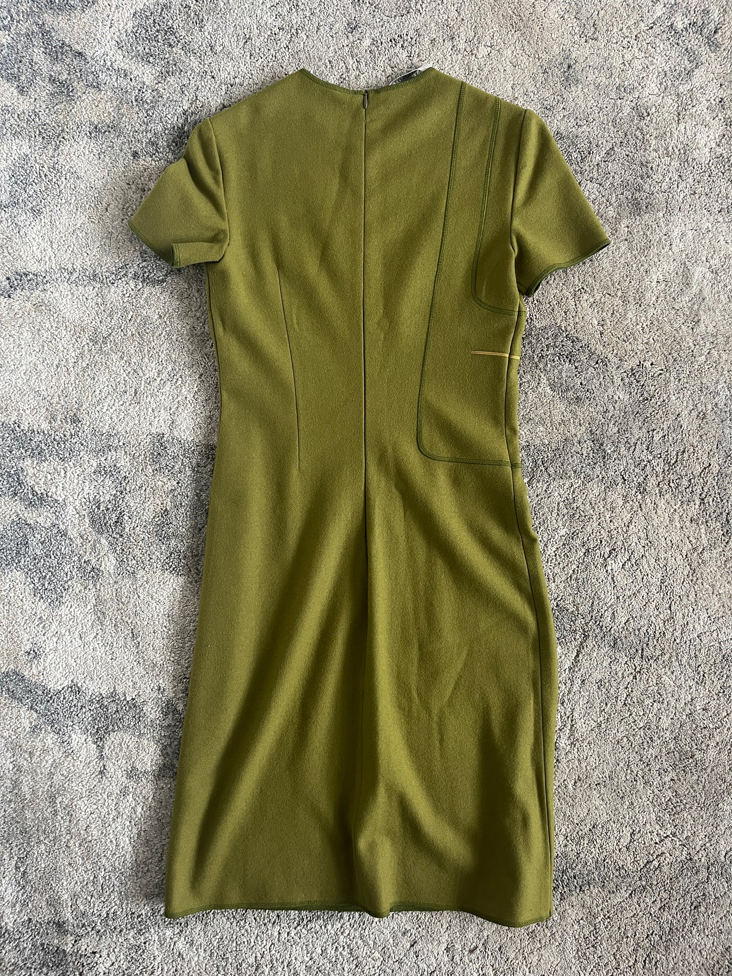 Miu Miu 1999 wool pistache dress