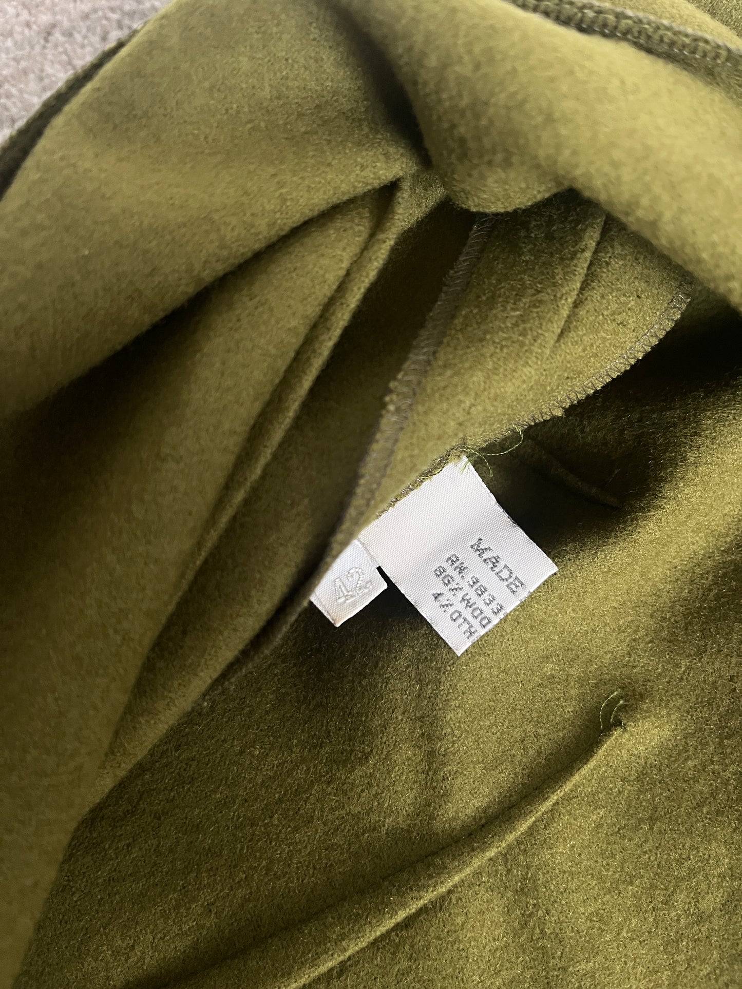 Miu Miu 1999 wool pistache dress