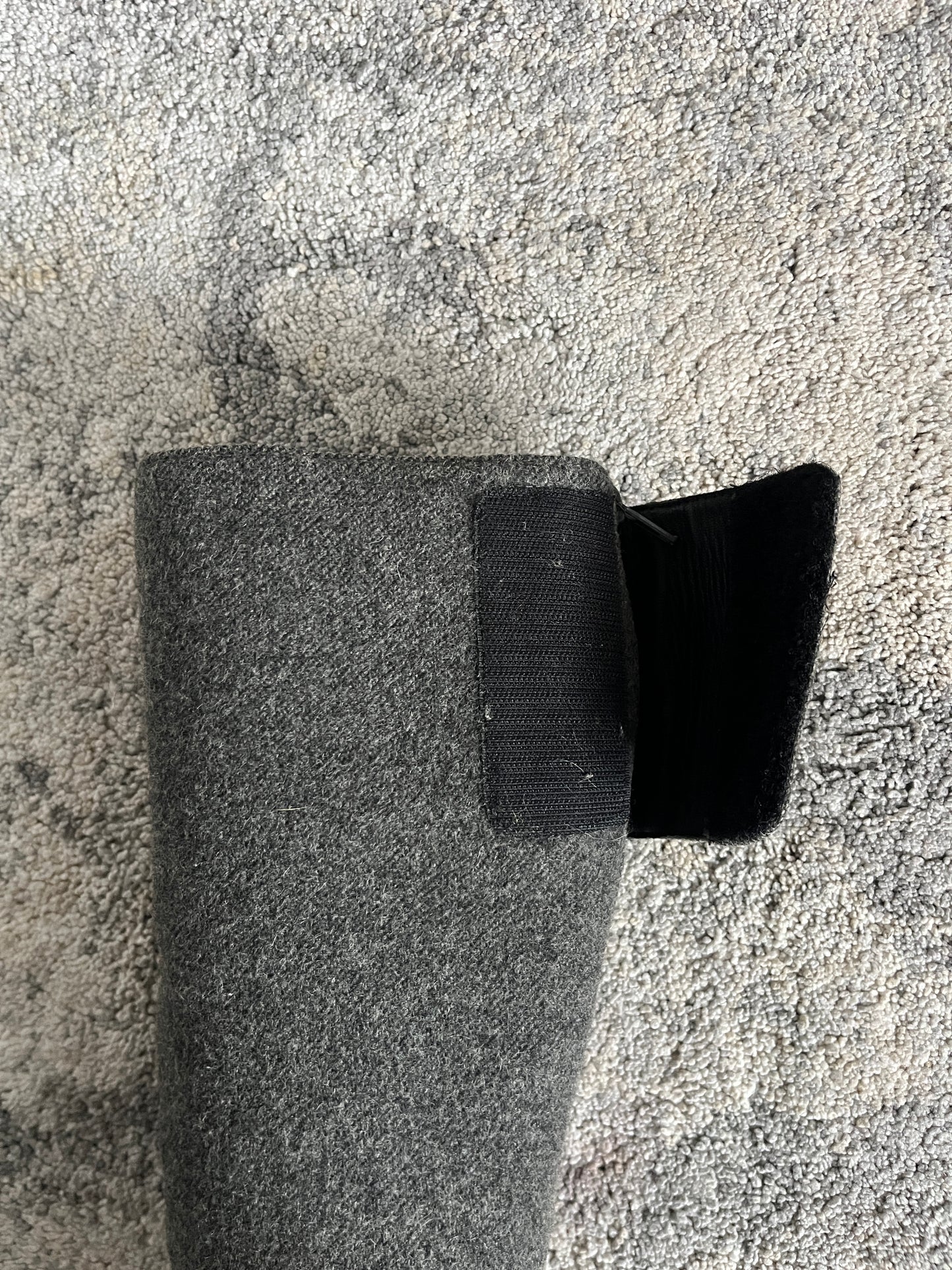 Prada SS1999 wool velcro boots