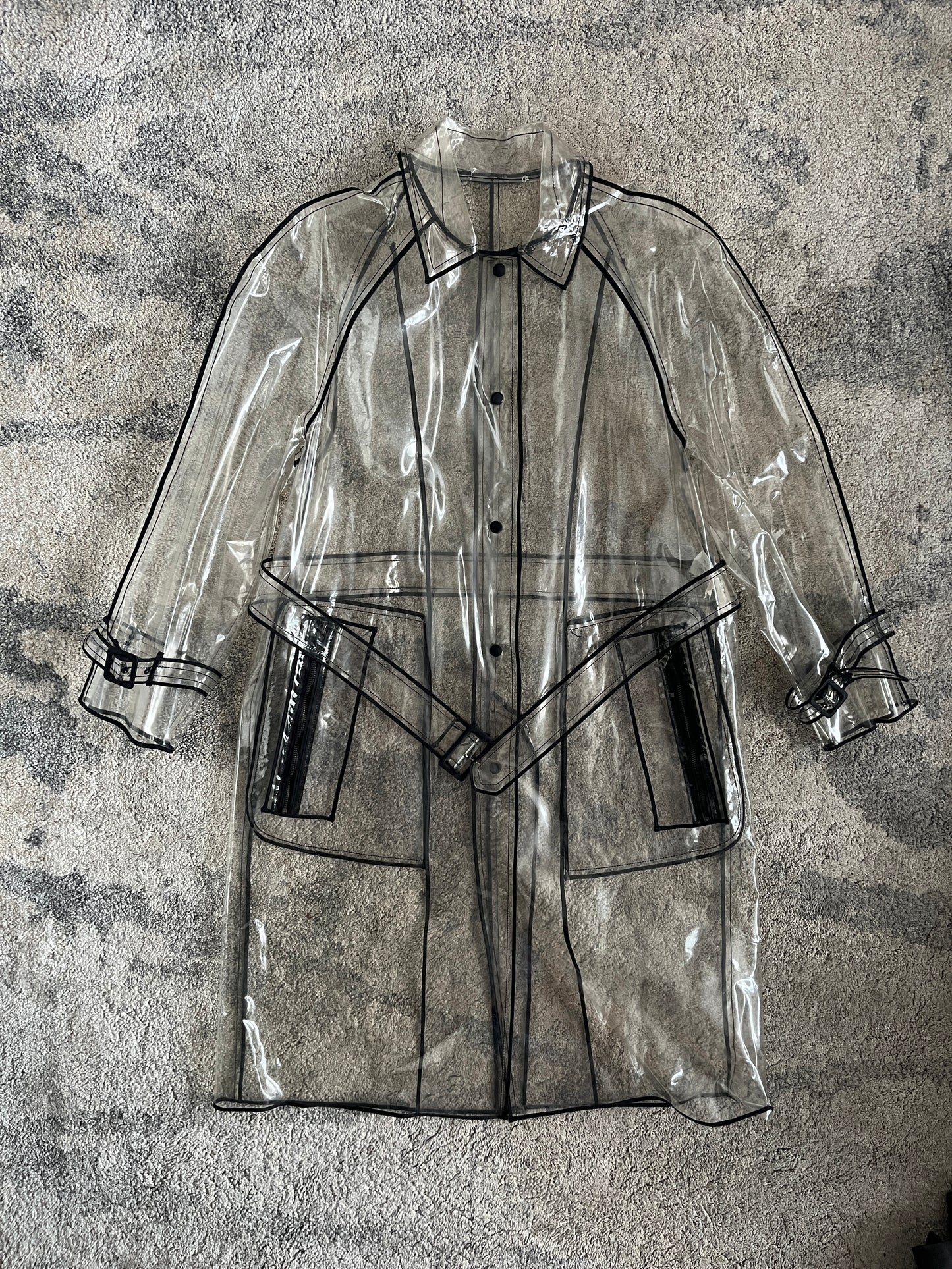 Prada FW2002 transparent PVC trench