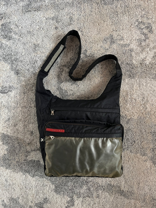 Prada SS1999 nylon & latex crossbody bag