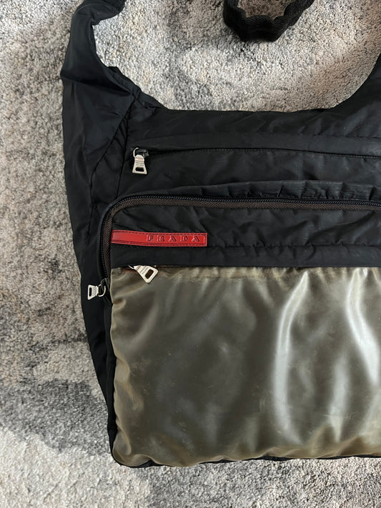 Prada SS1999 nylon & latex crossbody bag