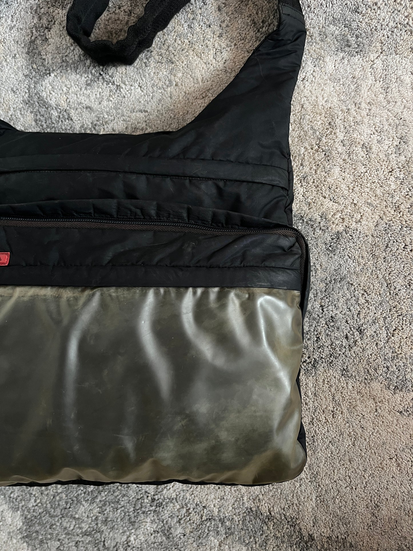 Prada SS1999 nylon & latex crossbody bag