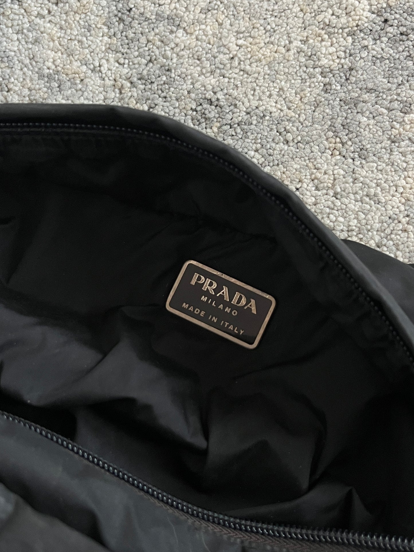 Prada SS1999 nylon & latex crossbody bag