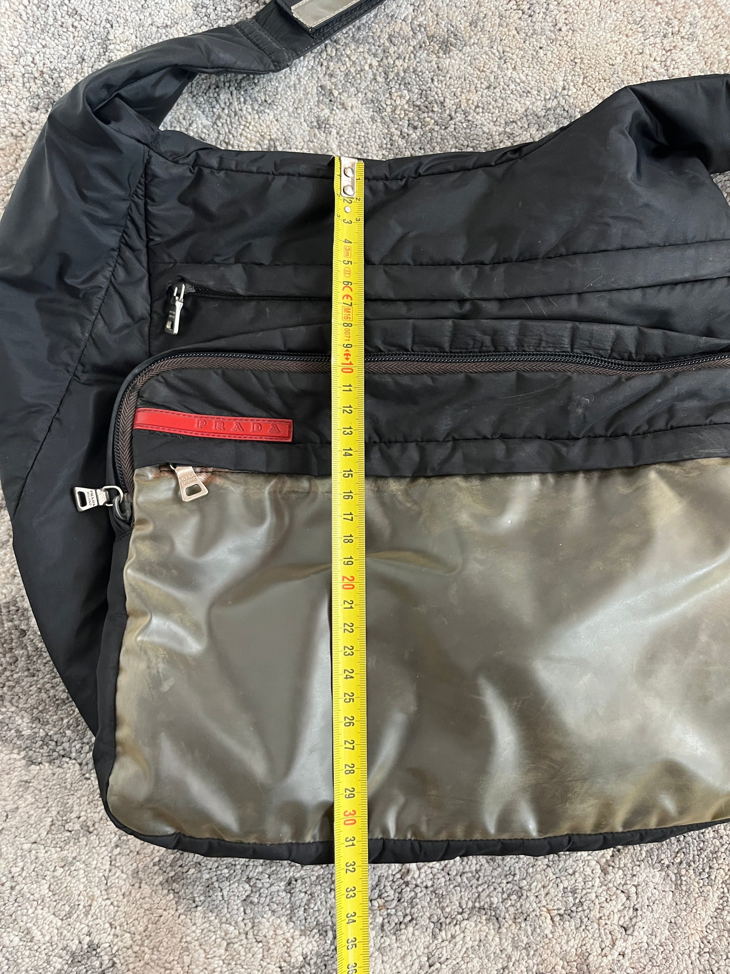 Prada SS1999 nylon & latex crossbody bag