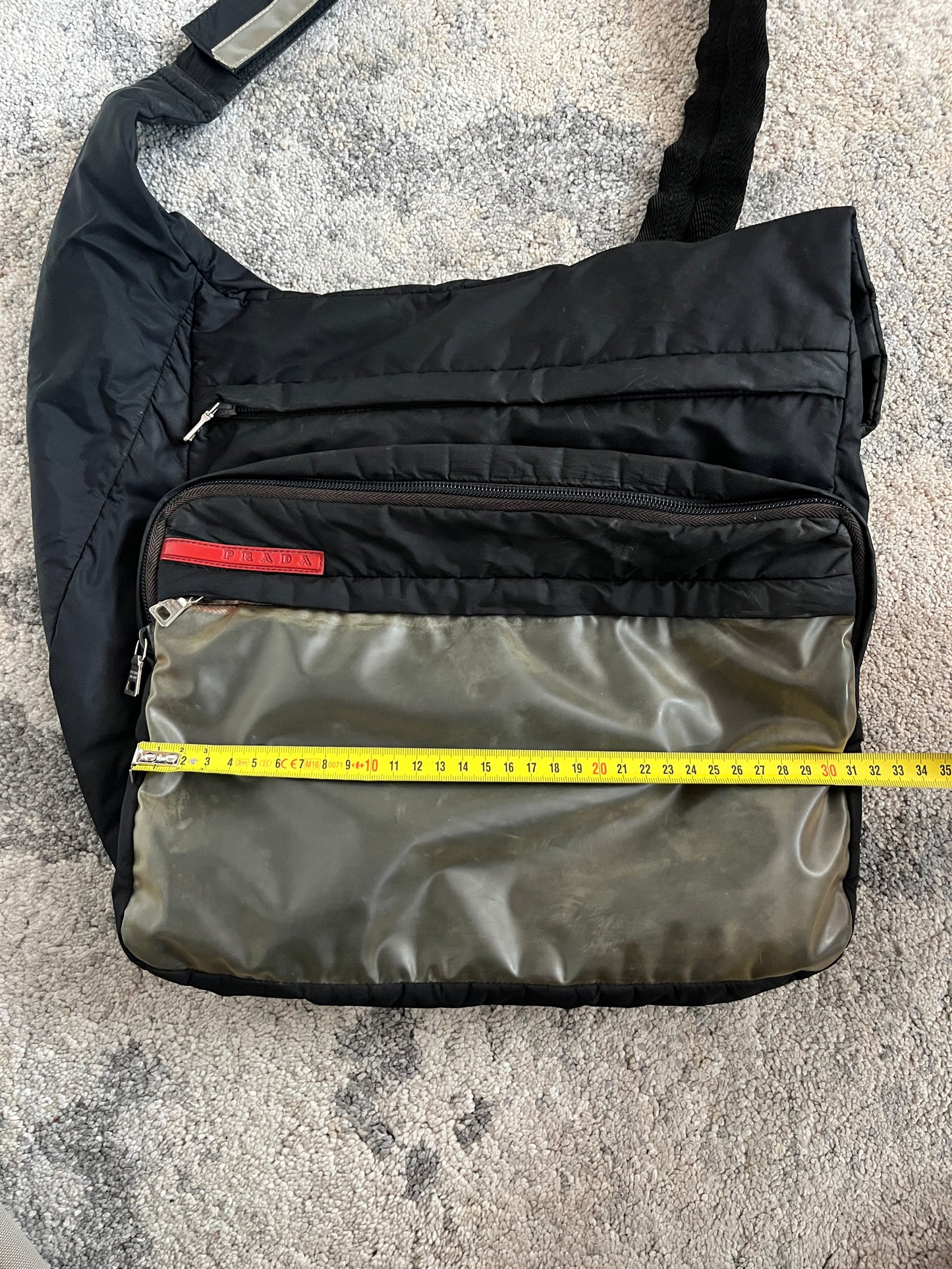 Prada SS1999 nylon & latex crossbody bag