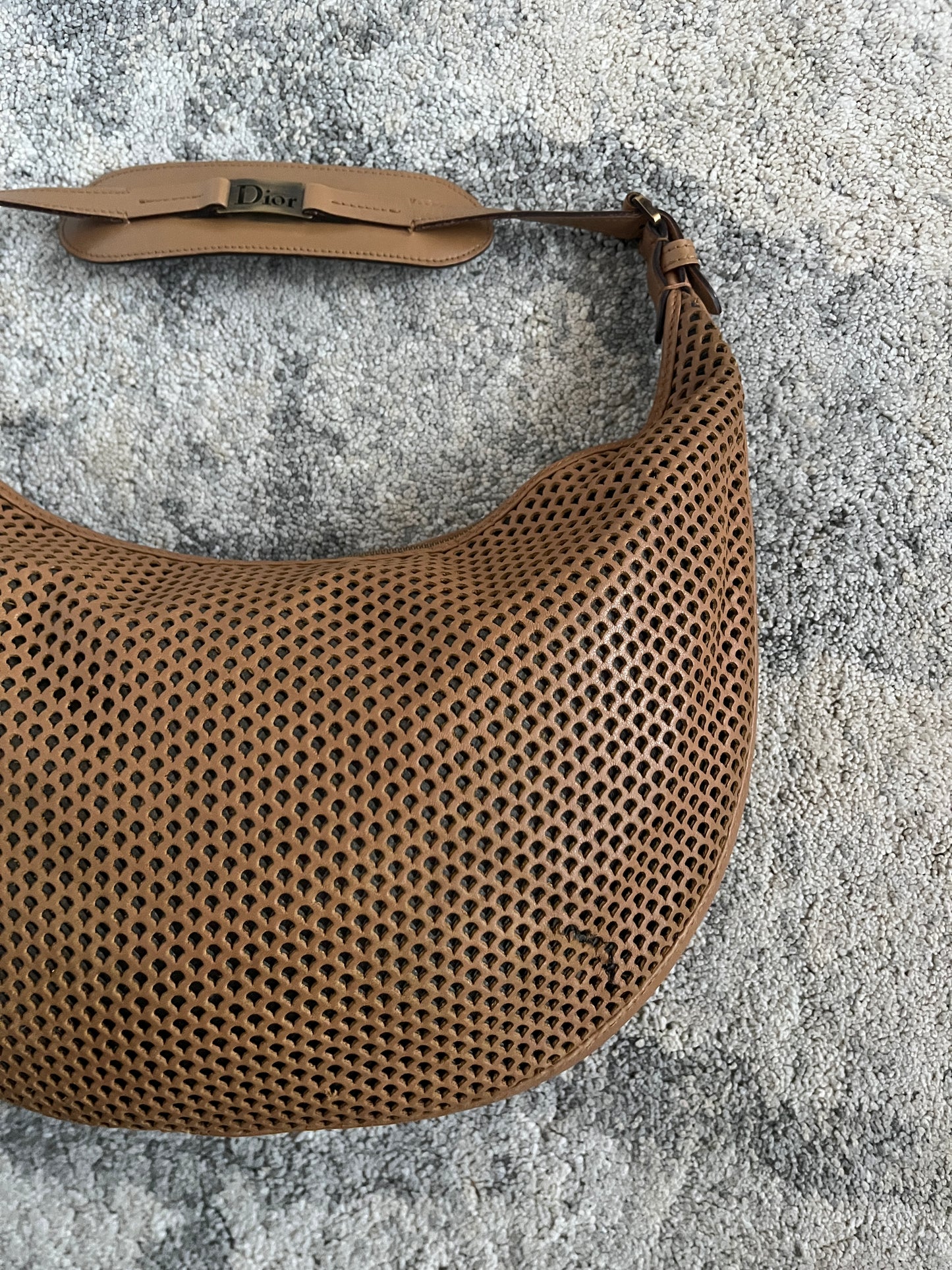 Dior 2000's perfored leather lunar bag