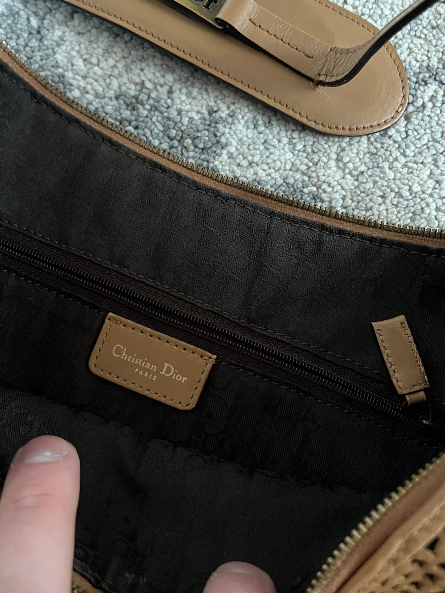 Dior 2000's perfored leather lunar bag