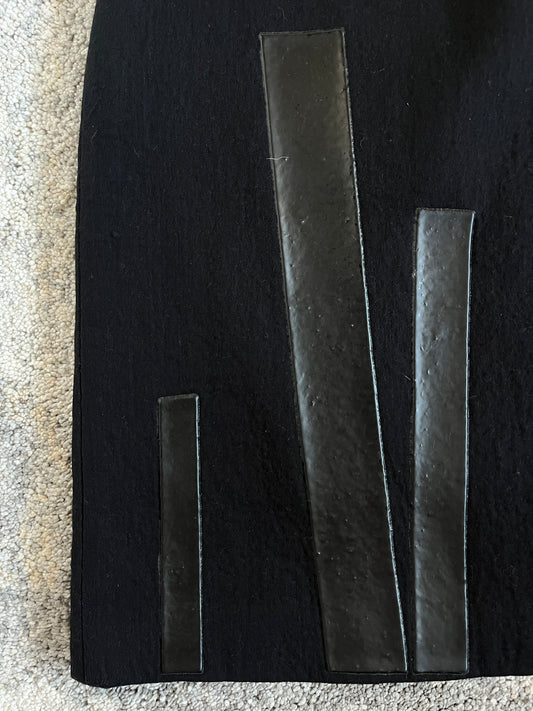 Prada FW1998 wool strap skirt