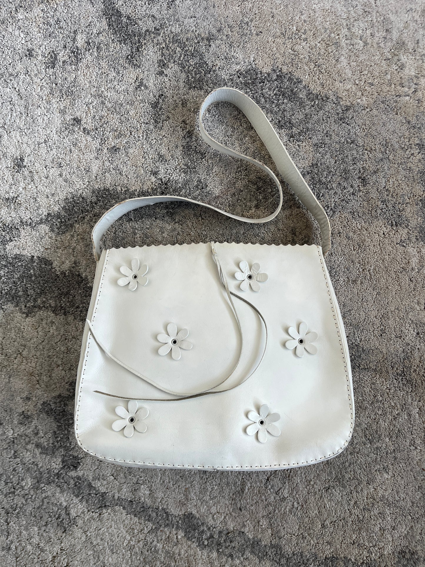 Prada FW1993 leather flowers crossbody bag