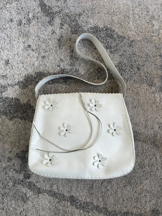 Prada FW1993 leather flowers crossbody bag