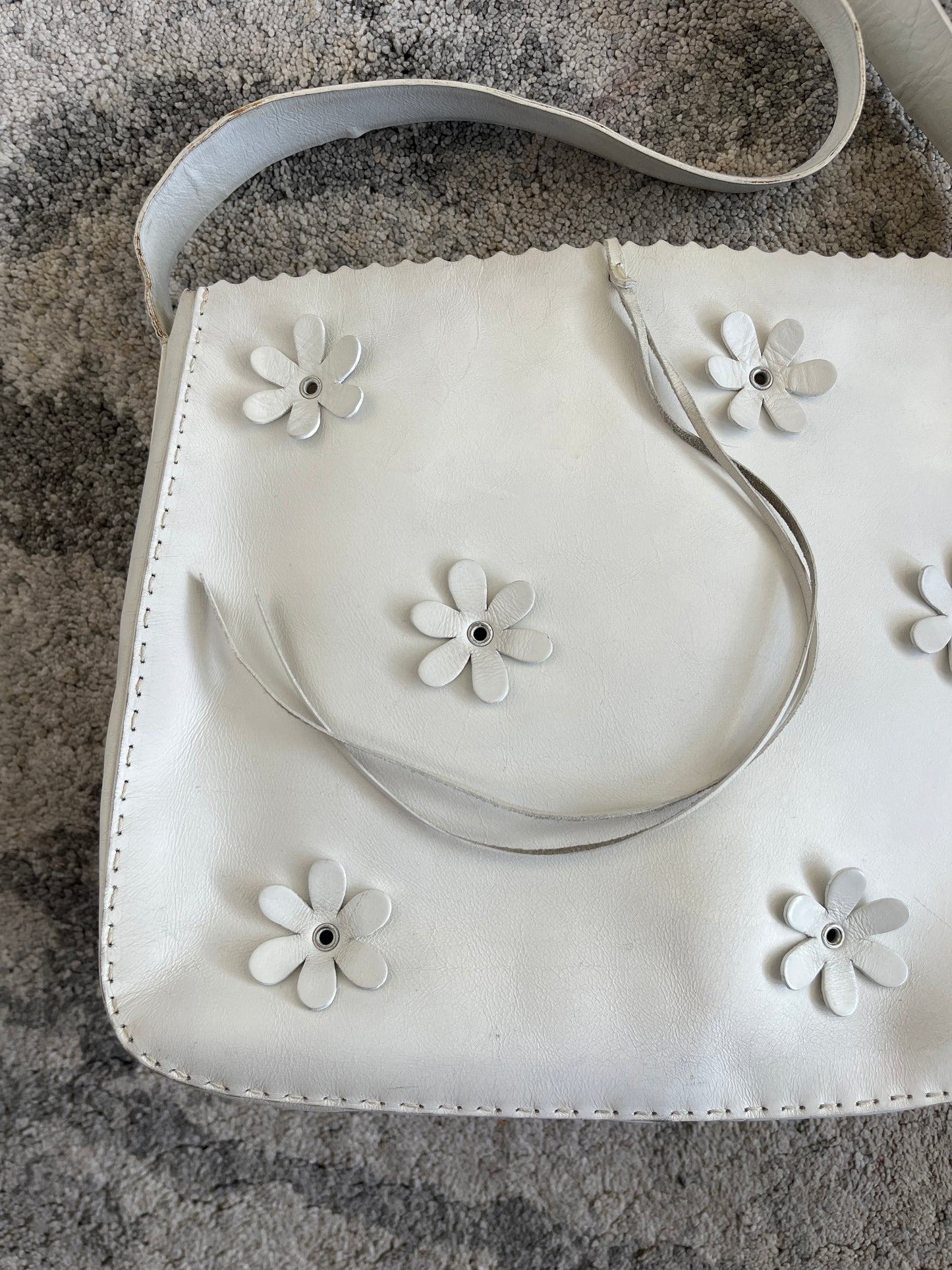 Prada FW1993 leather flowers crossbody bag