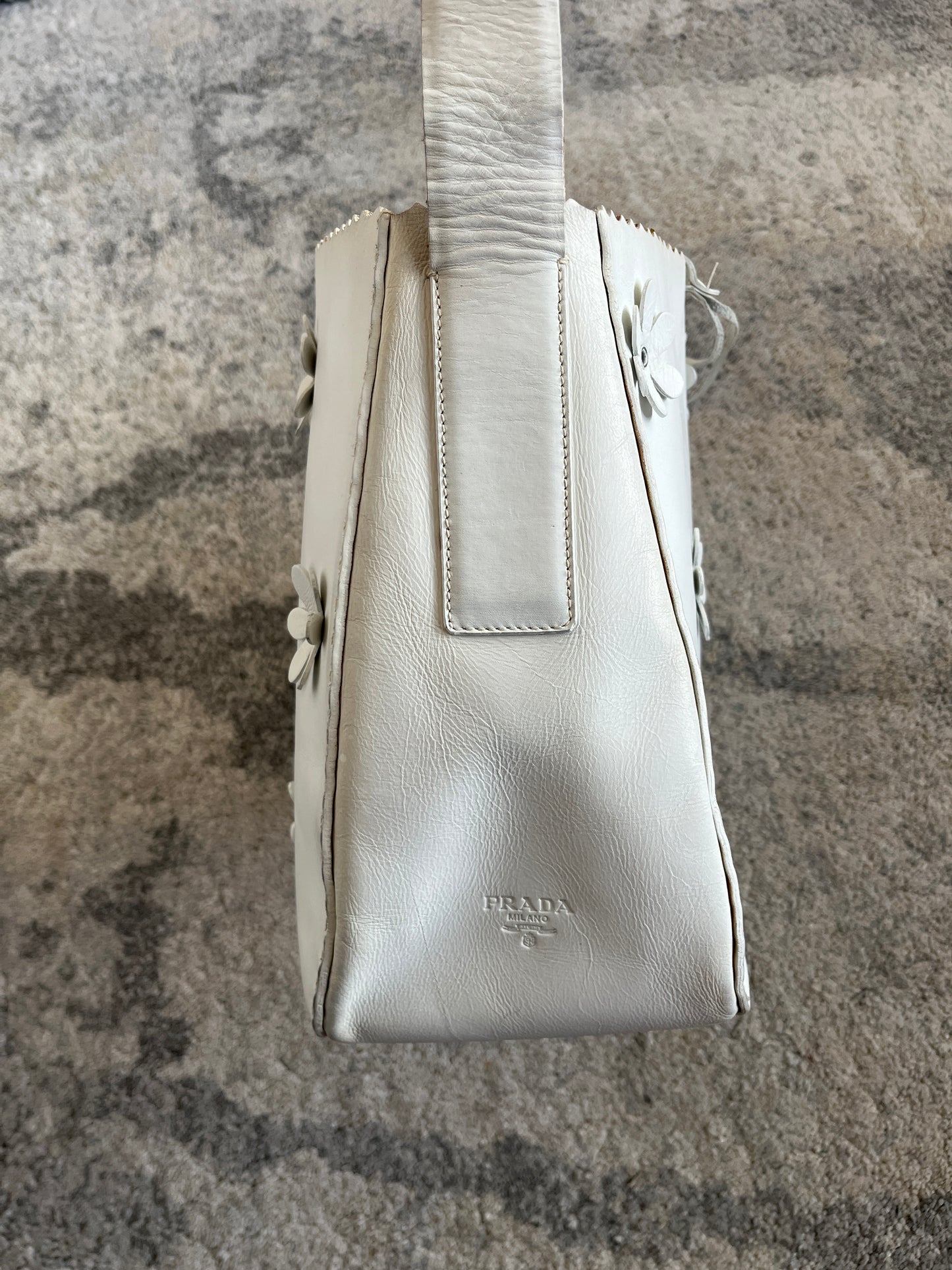 Prada FW1993 leather flowers crossbody bag