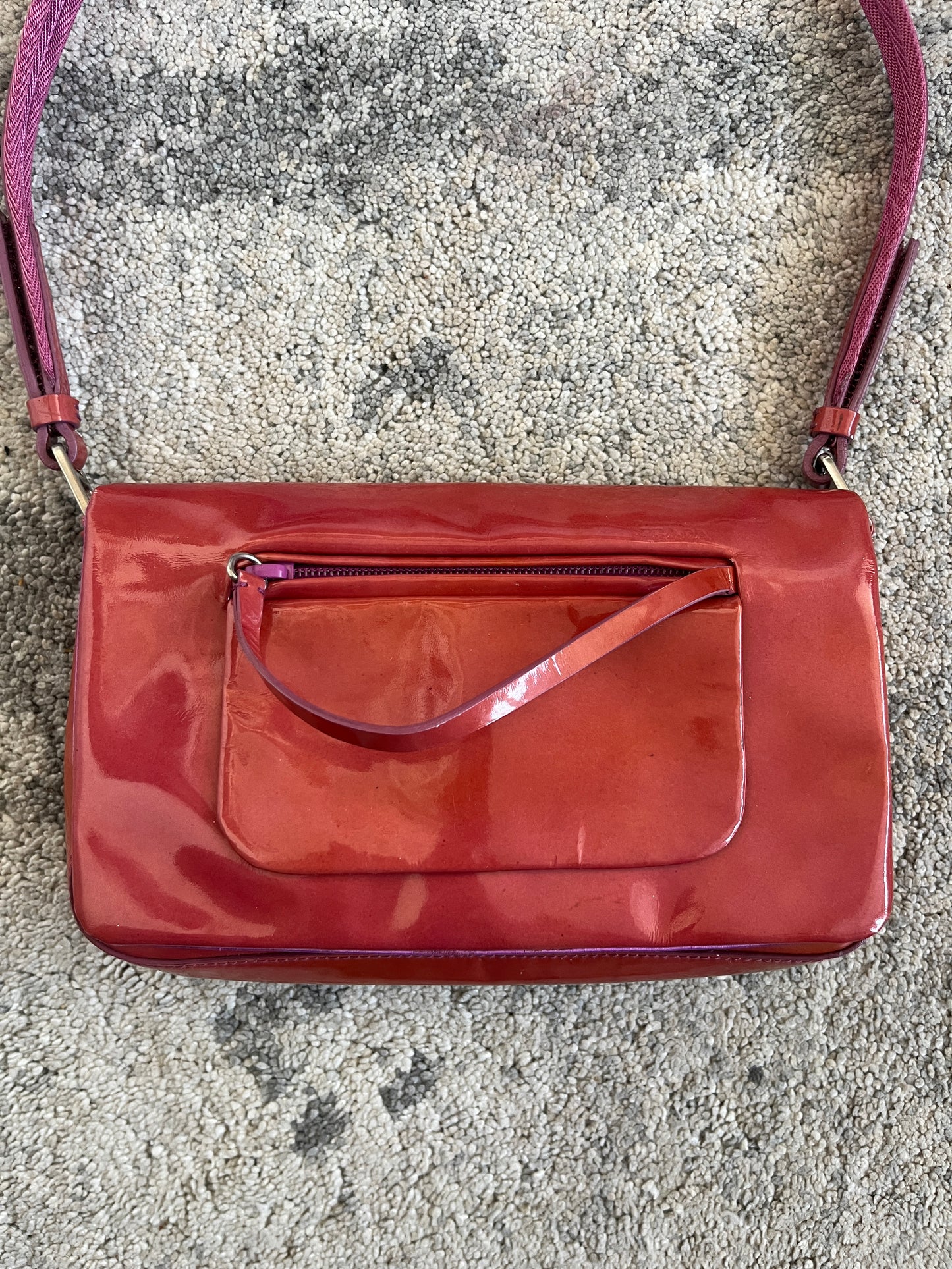 Prada FW1999 patent leather handbag