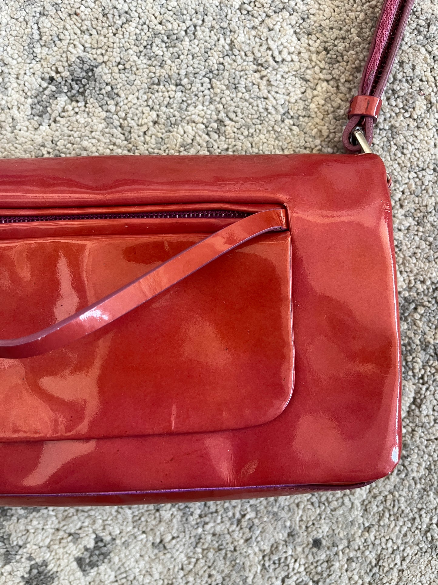 Prada FW1999 patent leather handbag