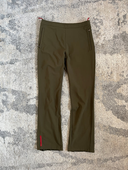 Prada SS1999 linea rossa zip nylon pant