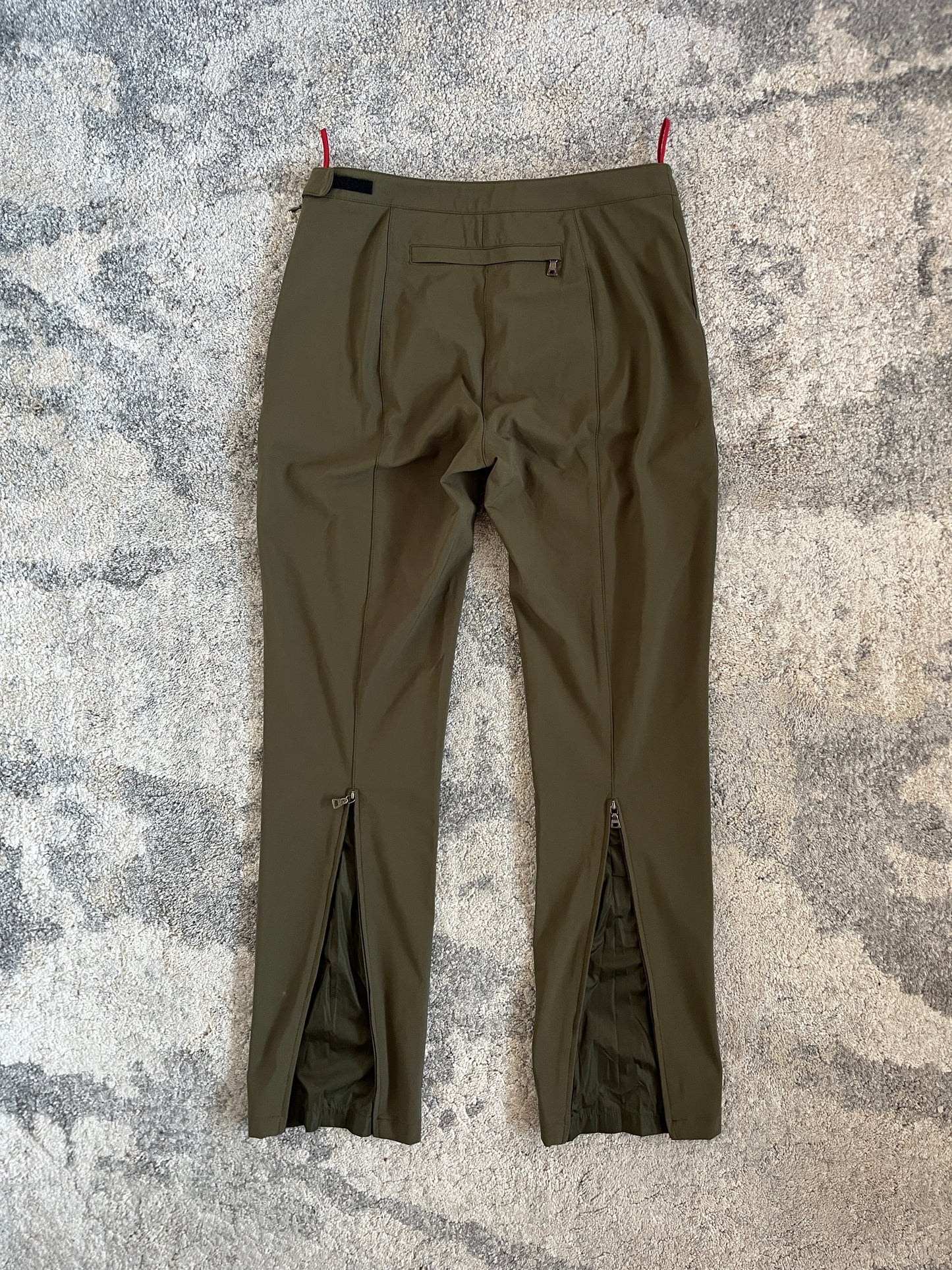 Prada SS1999 linea rossa zip nylon pant