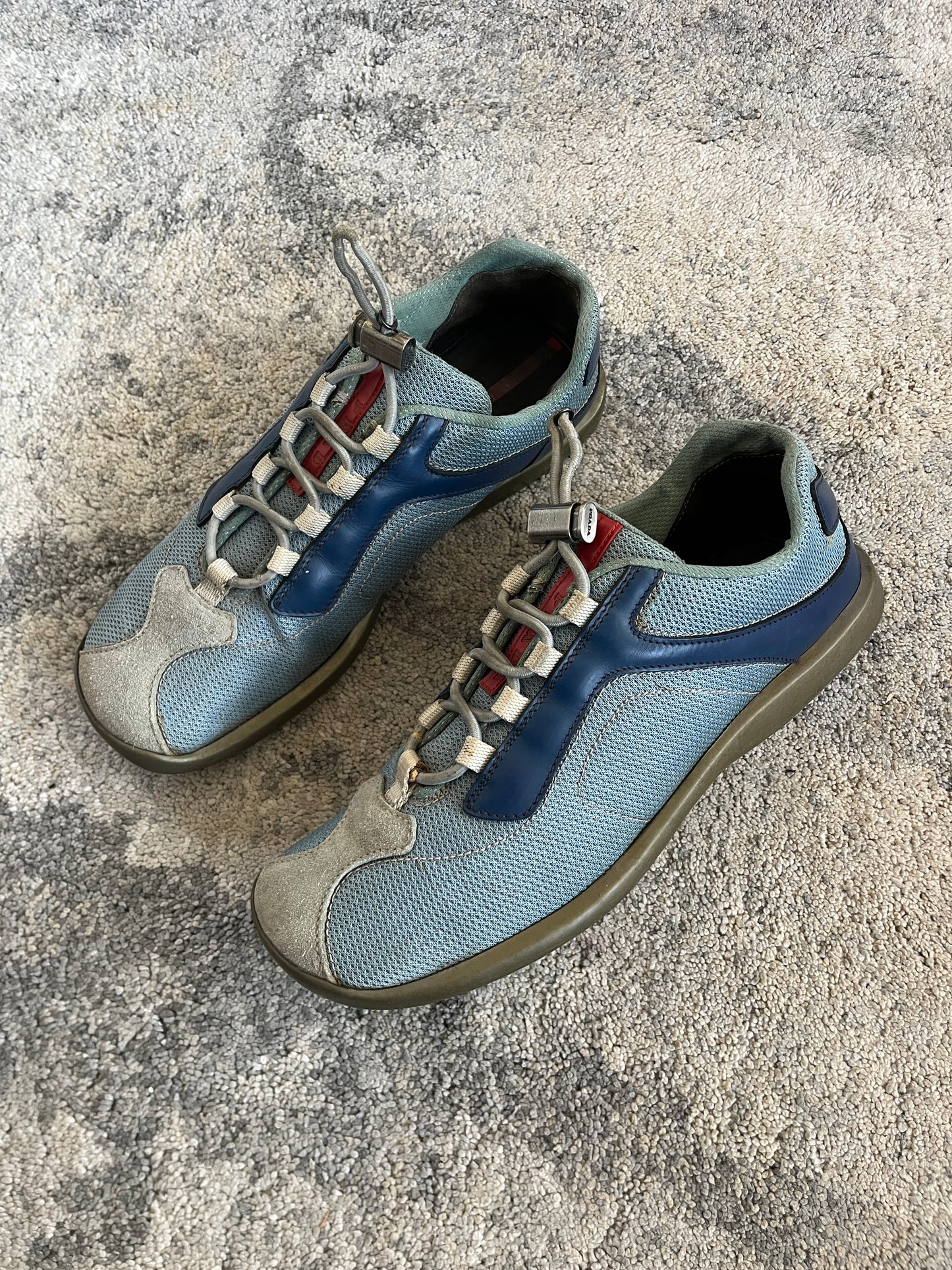Prada SS2000 mesh & leather trainers