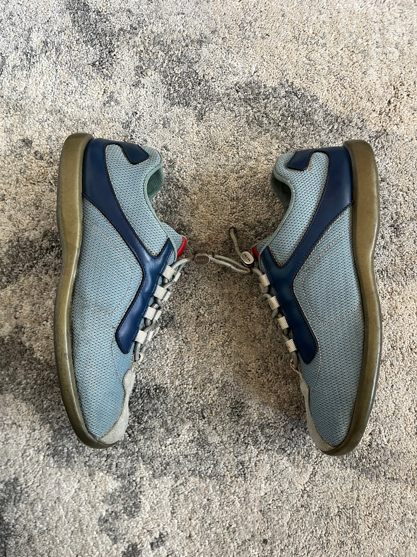 Prada SS2000 mesh & leather trainers