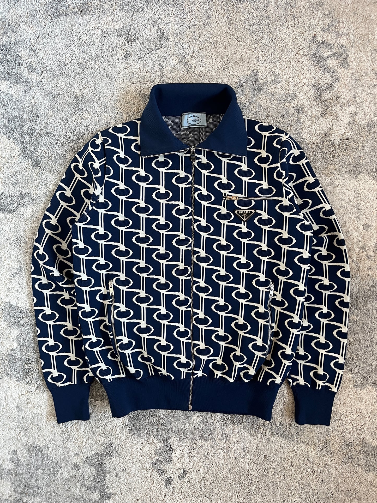 Prada SS2017 jacquard cotton jacket