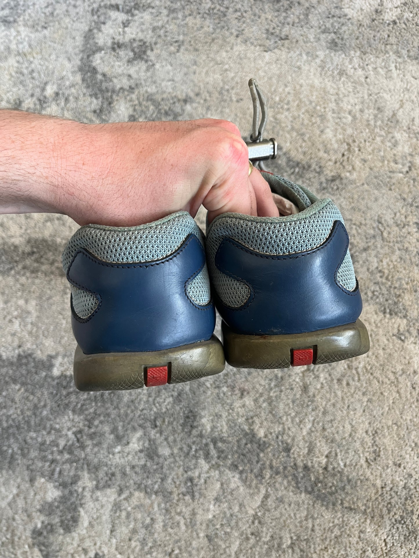 Prada SS2000 mesh & leather trainers