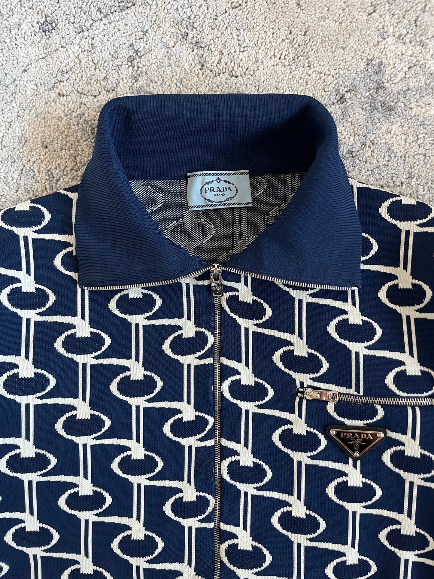 Prada SS2017 jacquard cotton jacket