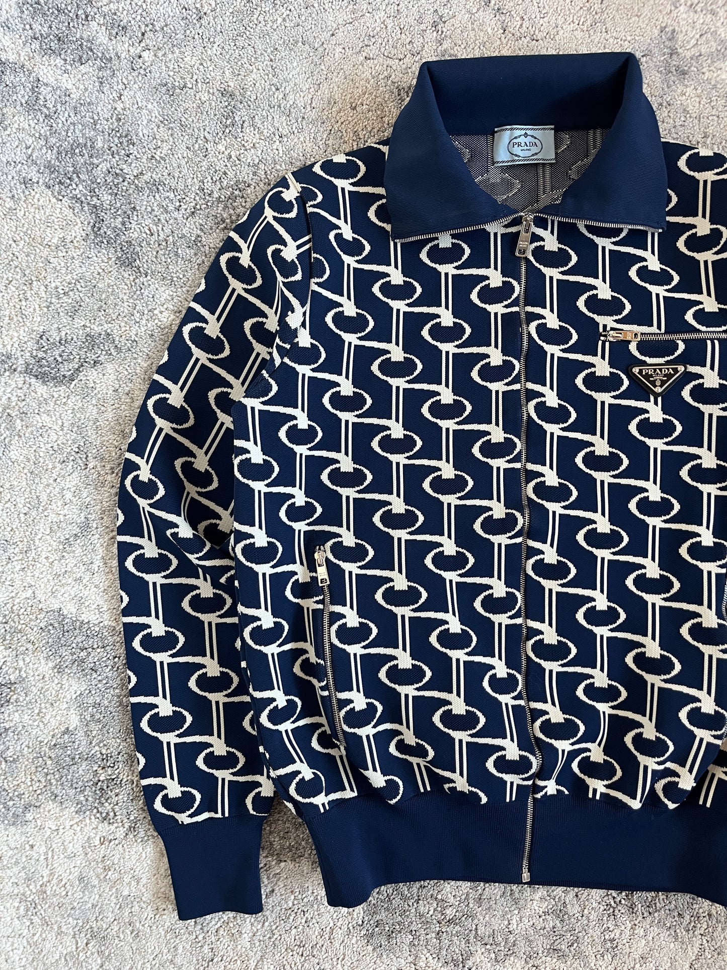 Prada SS2017 jacquard cotton jacket