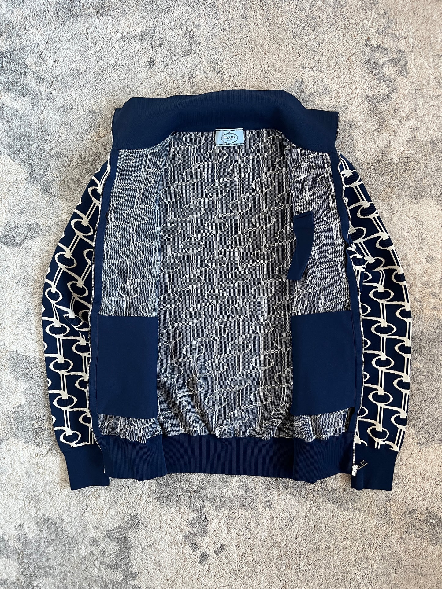 Prada SS2017 jacquard cotton jacket