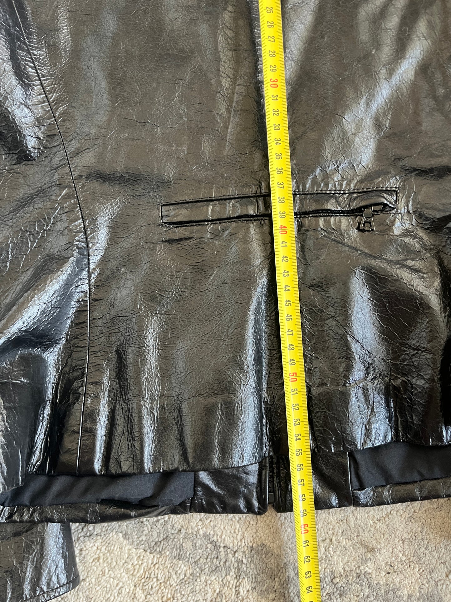 Miu Miu 1999 patent leather jacket