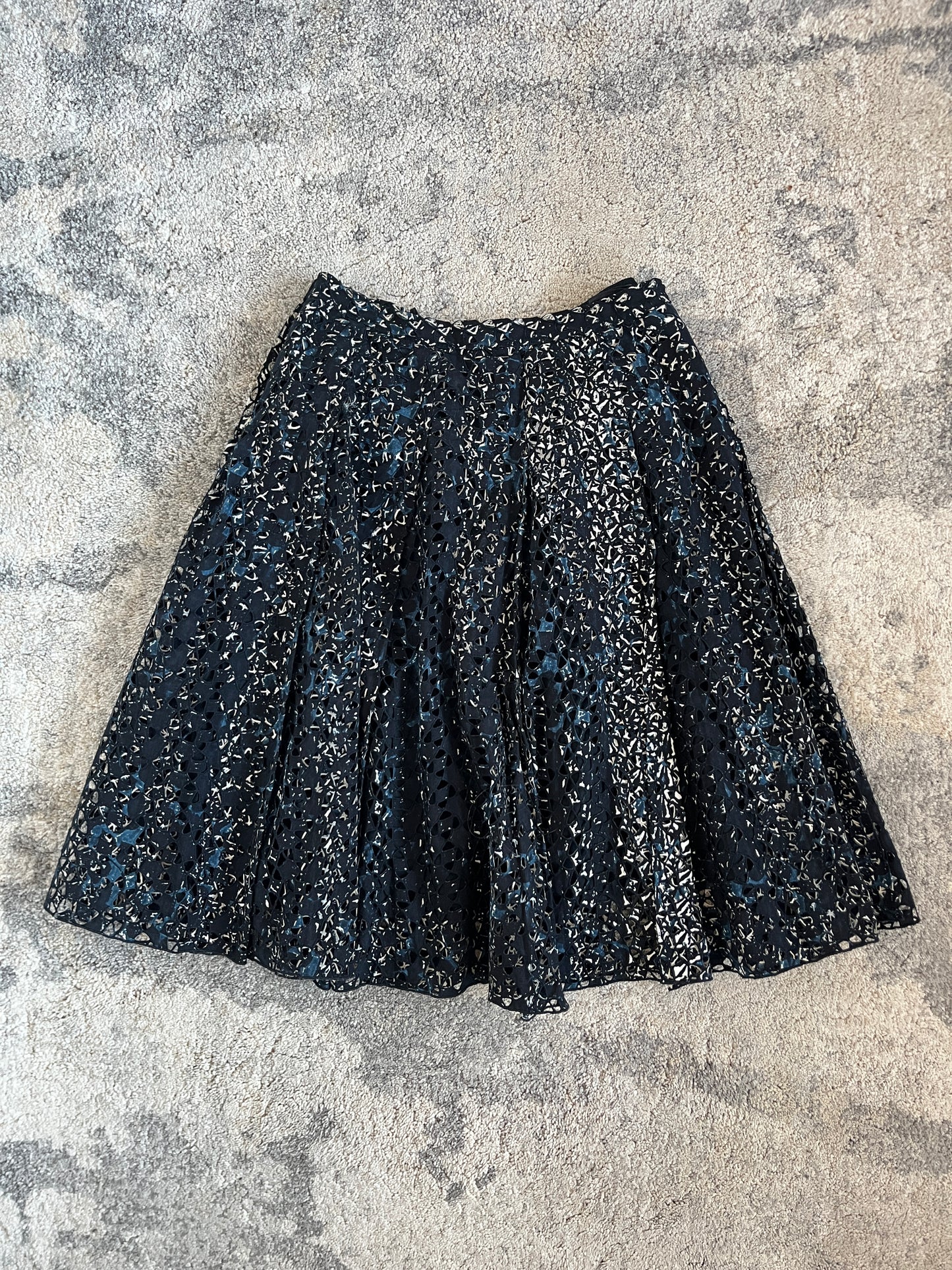 Miu Miu SS2001 perfored skirt